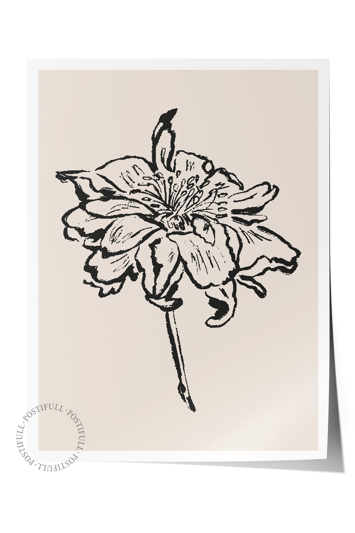 Soft Boho Çerçevesiz Duvar Posteri, İskandinav Temalı Poster - Salon, Mutfak ve Yatak Odası Dekoru