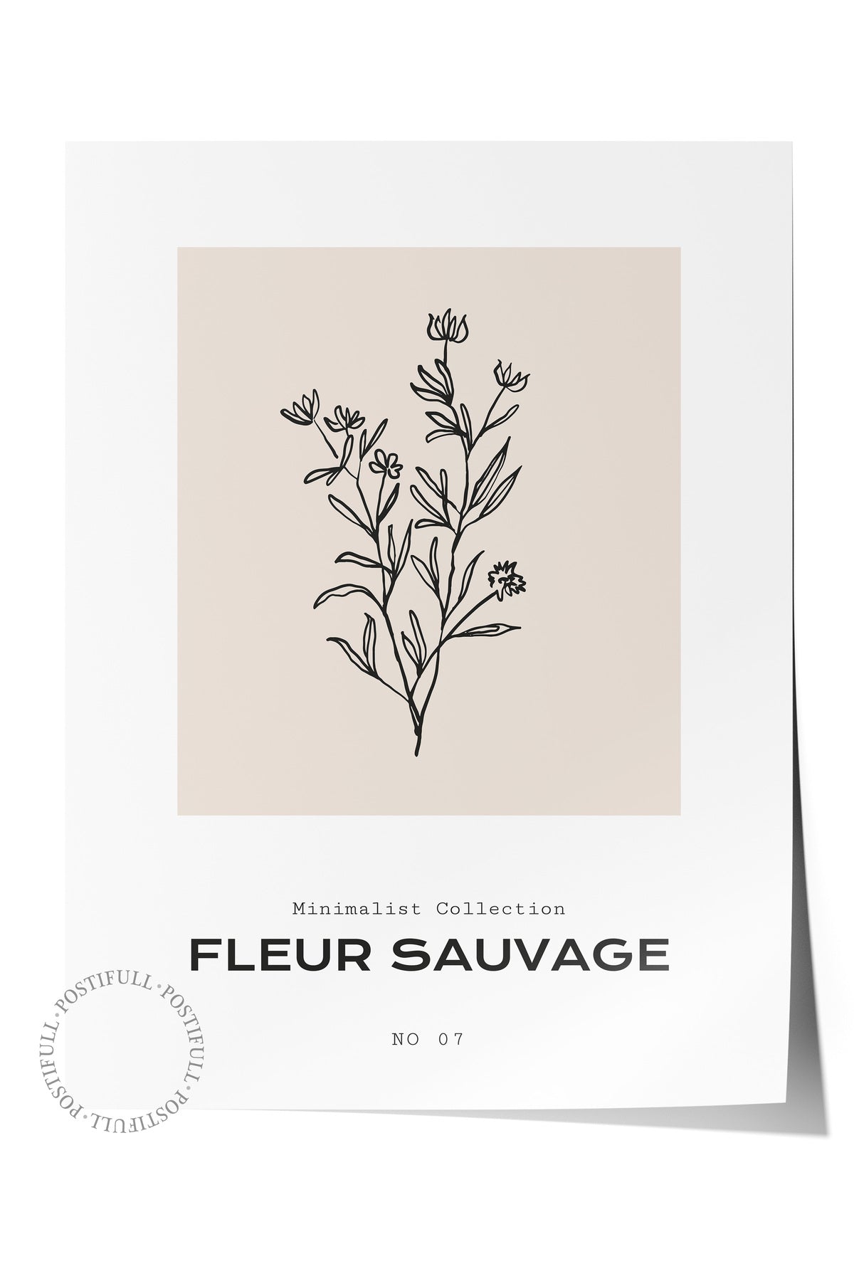 Soft Boho Çerçevesiz Duvar Posteri, İskandinav Temalı Poster - Salon, Mutfak ve Yatak Odası Dekoru