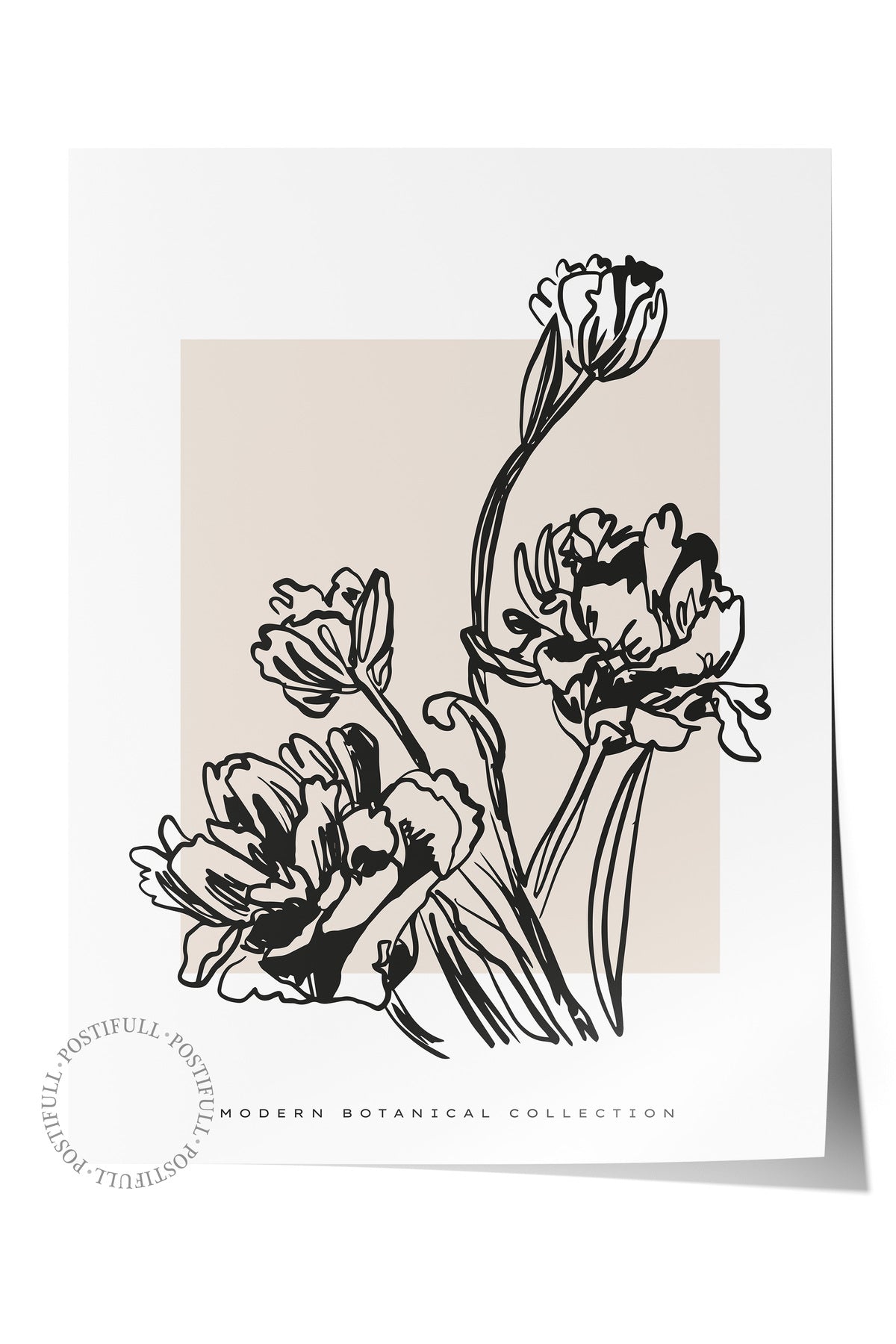Soft Boho Çerçevesiz Duvar Posteri, İskandinav Temalı Poster - Salon, Mutfak ve Yatak Odası Dekoru