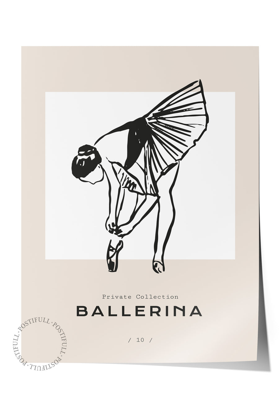 Ballerina Bohem & Boho Çerçevesiz Poster