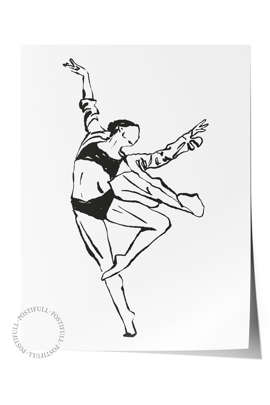 Dans Eden Figür Bohem & Boho Çerçevesiz Poster