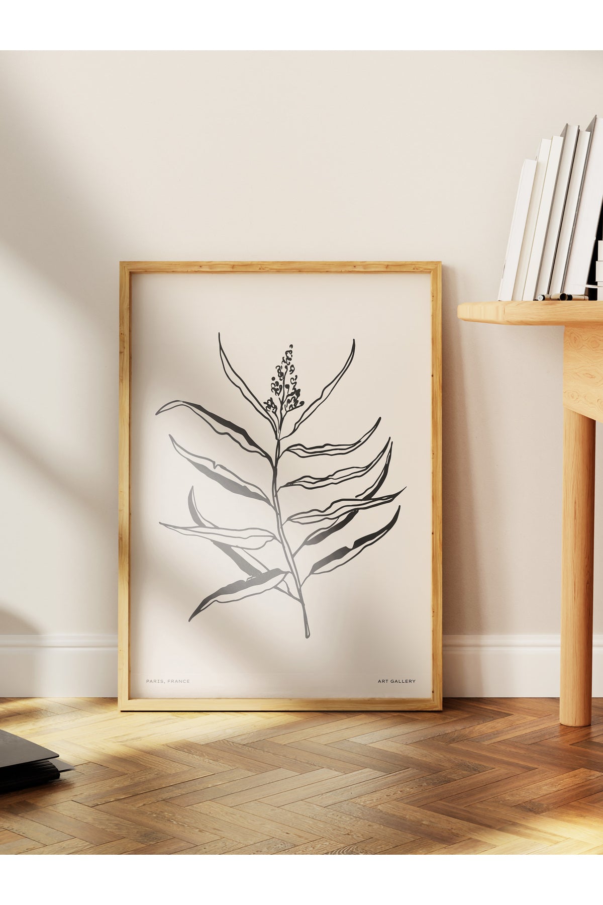 Soft Boho Çerçevesiz Duvar Posteri, İskandinav Temalı Poster - Salon, Mutfak ve Yatak Odası Dekoru