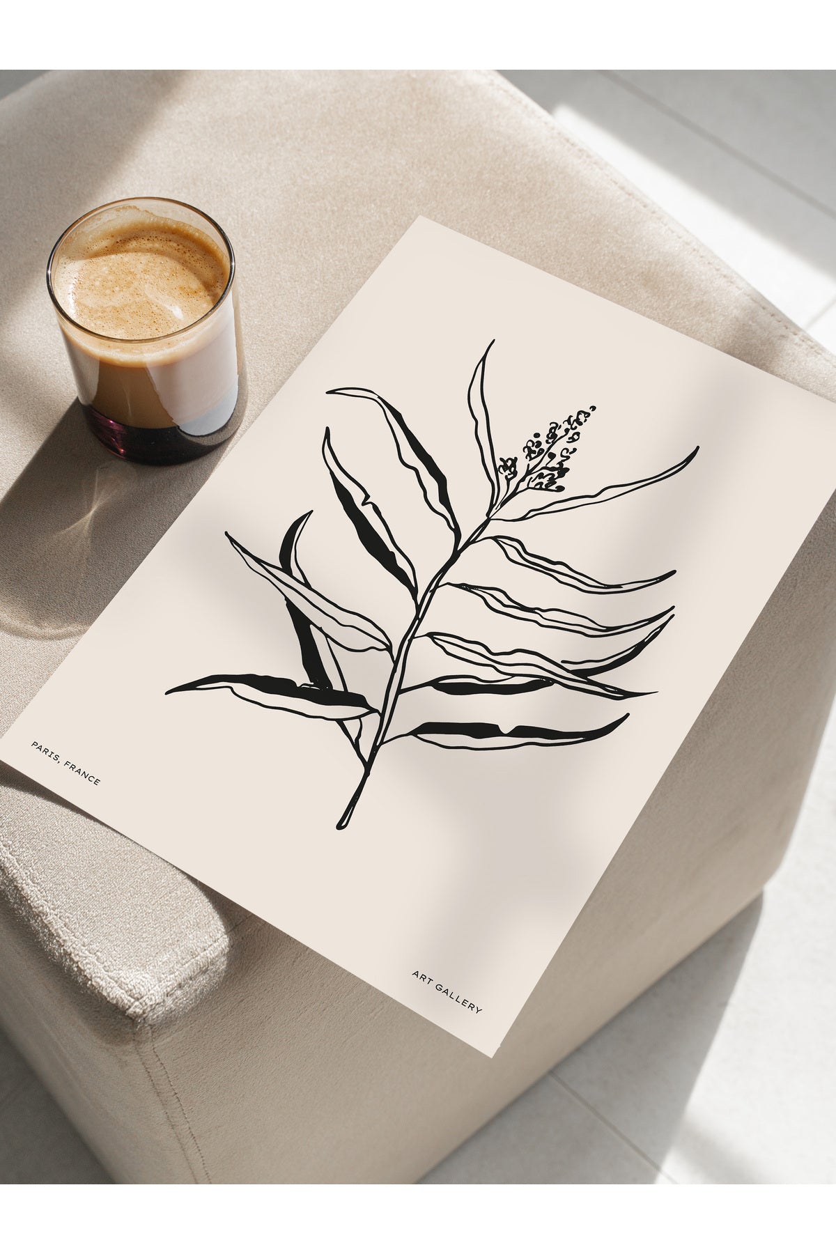 Soft Boho Çerçevesiz Duvar Posteri, İskandinav Temalı Poster - Salon, Mutfak ve Yatak Odası Dekoru