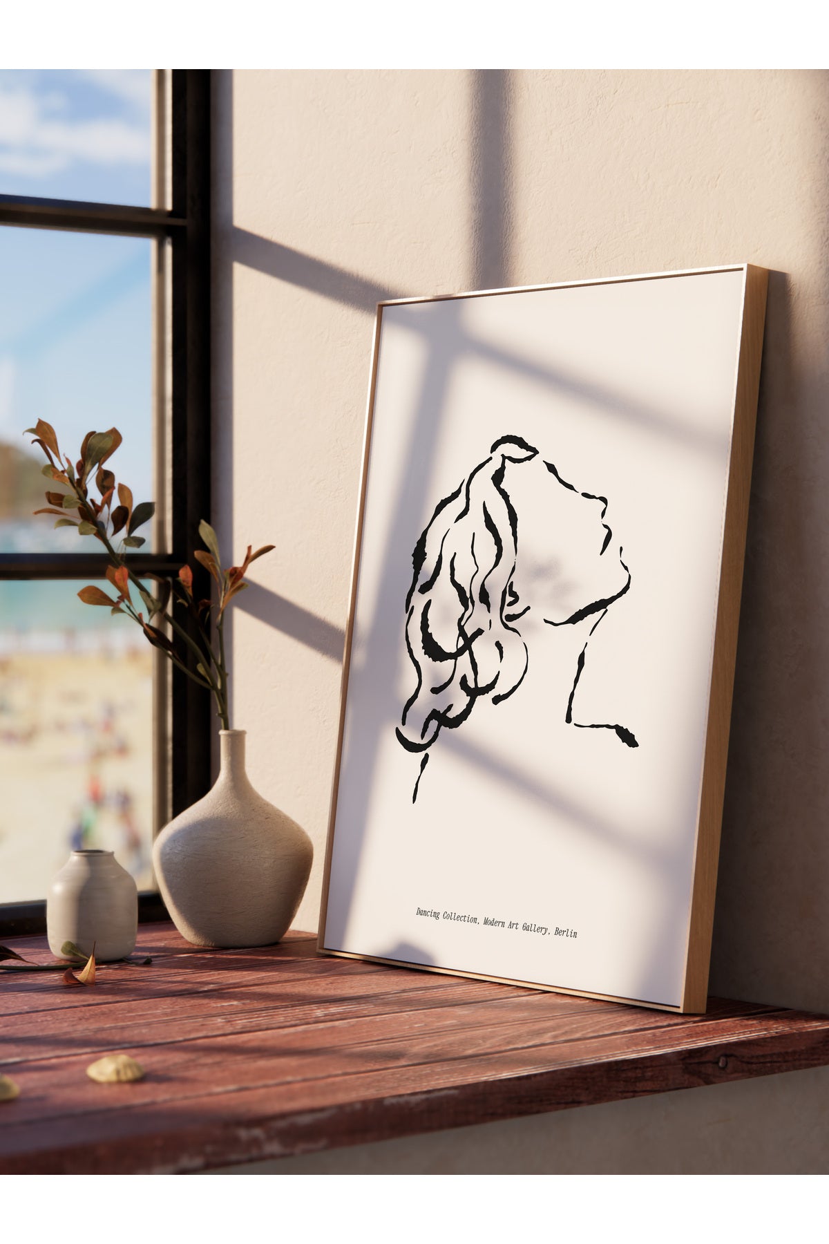 Soft Boho Çerçevesiz Duvar Posteri, İskandinav Temalı Poster - Salon, Mutfak ve Yatak Odası Dekoru