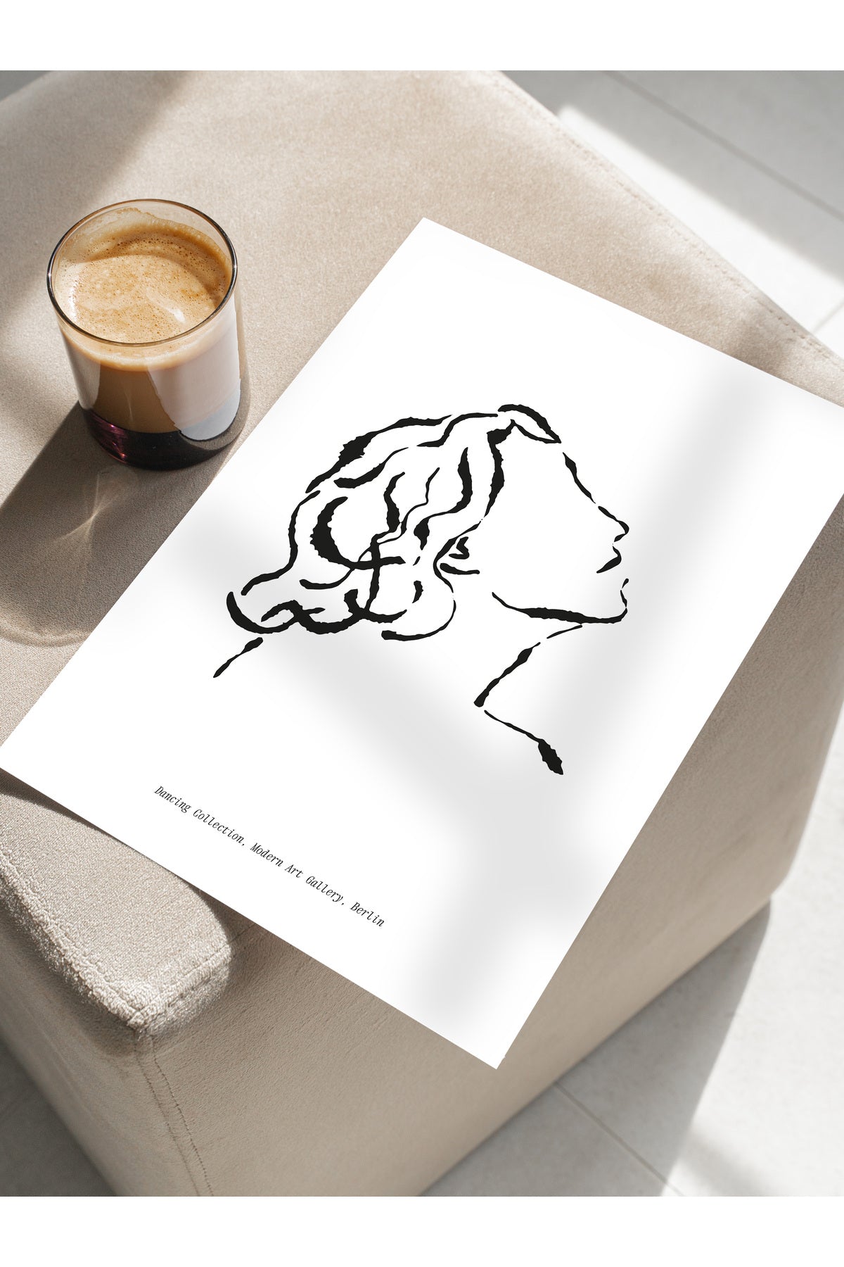 Soft Boho Çerçevesiz Duvar Posteri, İskandinav Temalı Poster - Salon, Mutfak ve Yatak Odası Dekoru