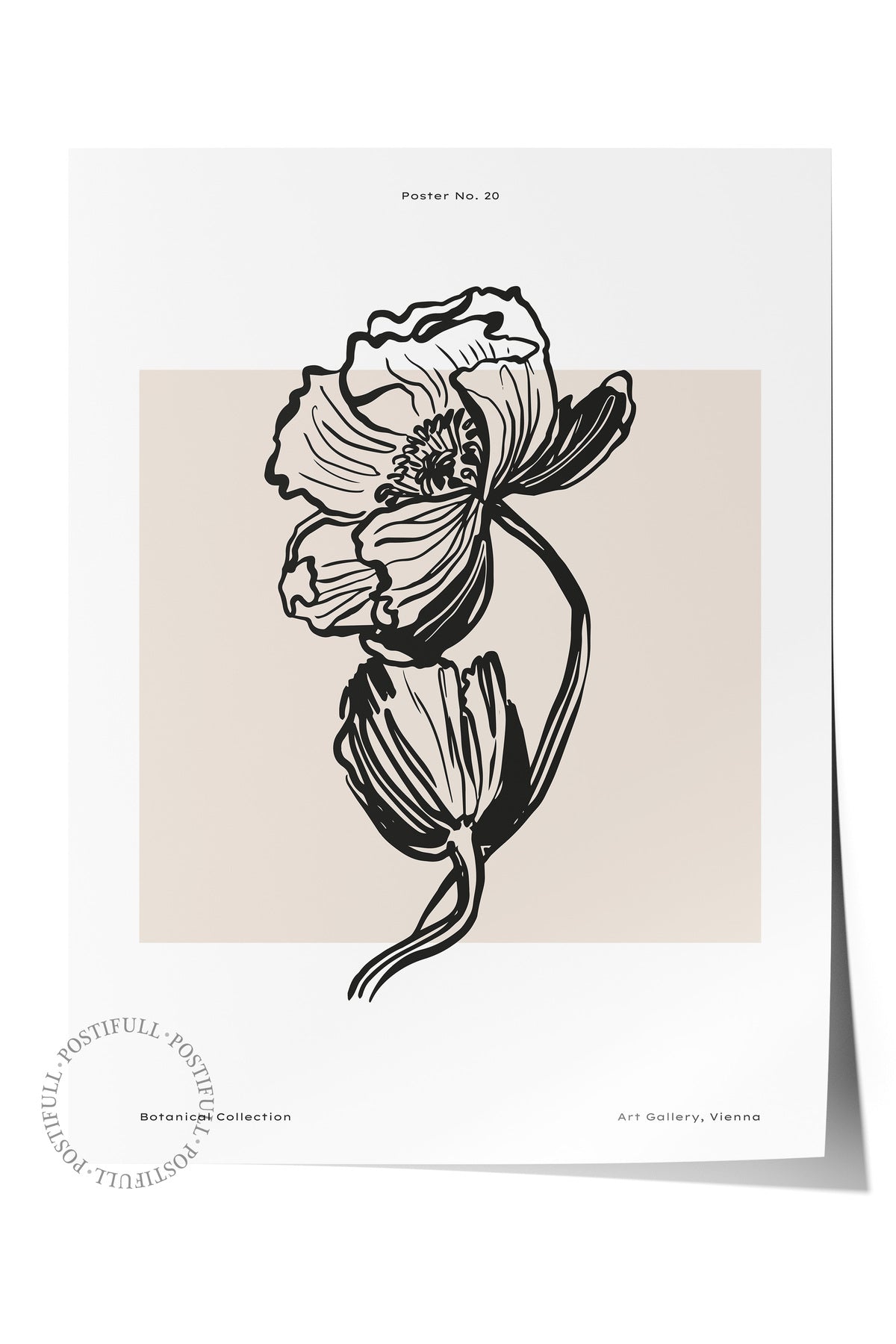 Soft Boho Çerçevesiz Duvar Posteri, İskandinav Temalı Poster - Salon, Mutfak ve Yatak Odası Dekoru