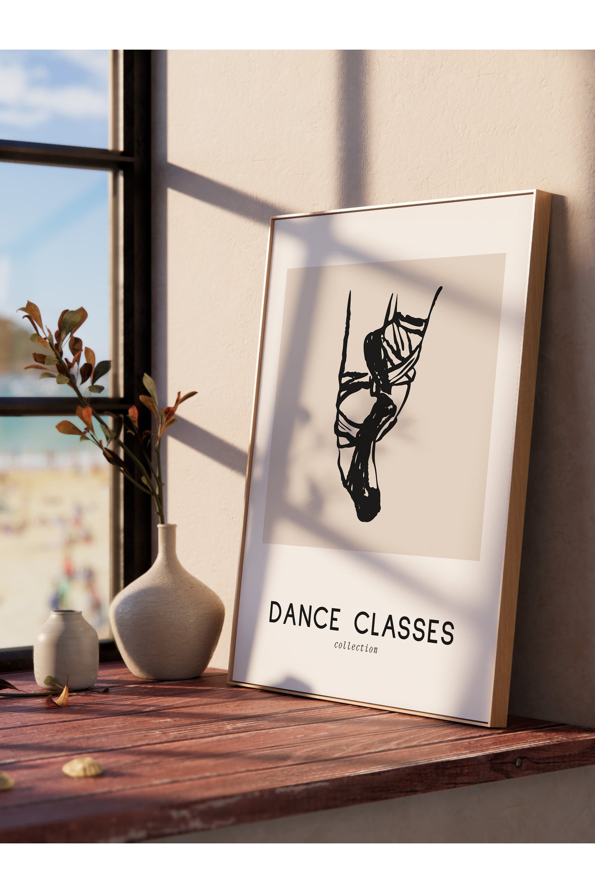 Soft Boho Çerçevesiz Duvar Posteri, İskandinav Temalı Poster - Salon, Mutfak ve Yatak Odası Dekoru
