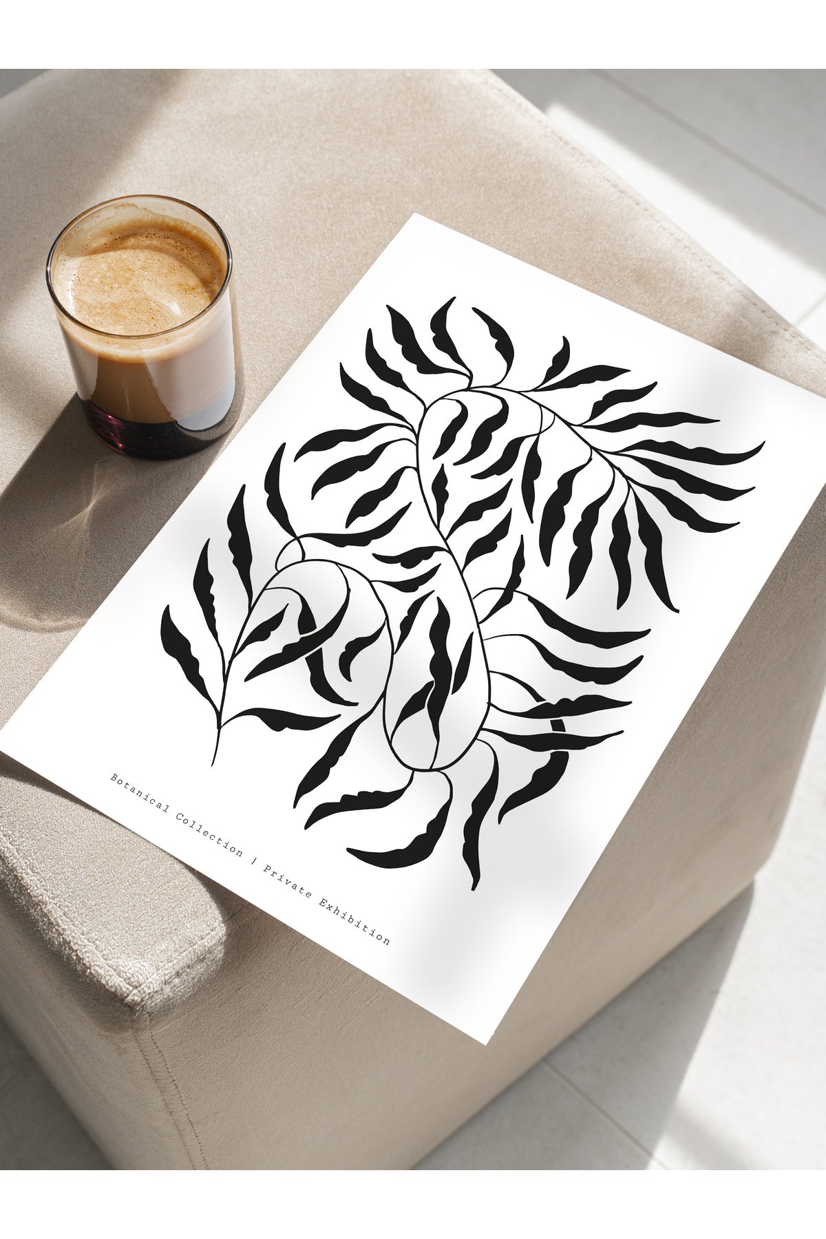 Soft Boho Çerçevesiz Duvar Posteri, İskandinav Temalı Poster - Salon, Mutfak ve Yatak Odası Dekoru
