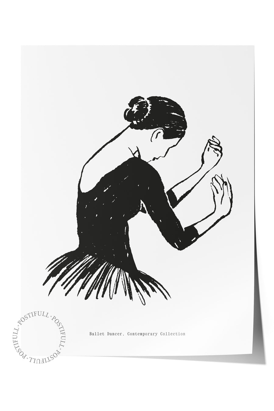 Ballet Dancer. Contemporary Collection Bohem & Boho Çerçevesiz Poster