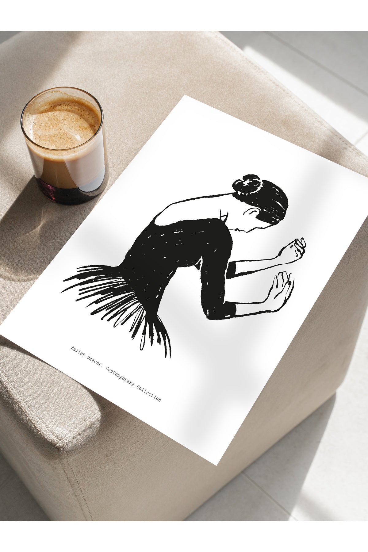 Soft Boho Çerçevesiz Duvar Posteri, İskandinav Temalı Poster - Salon, Mutfak ve Yatak Odası Dekoru