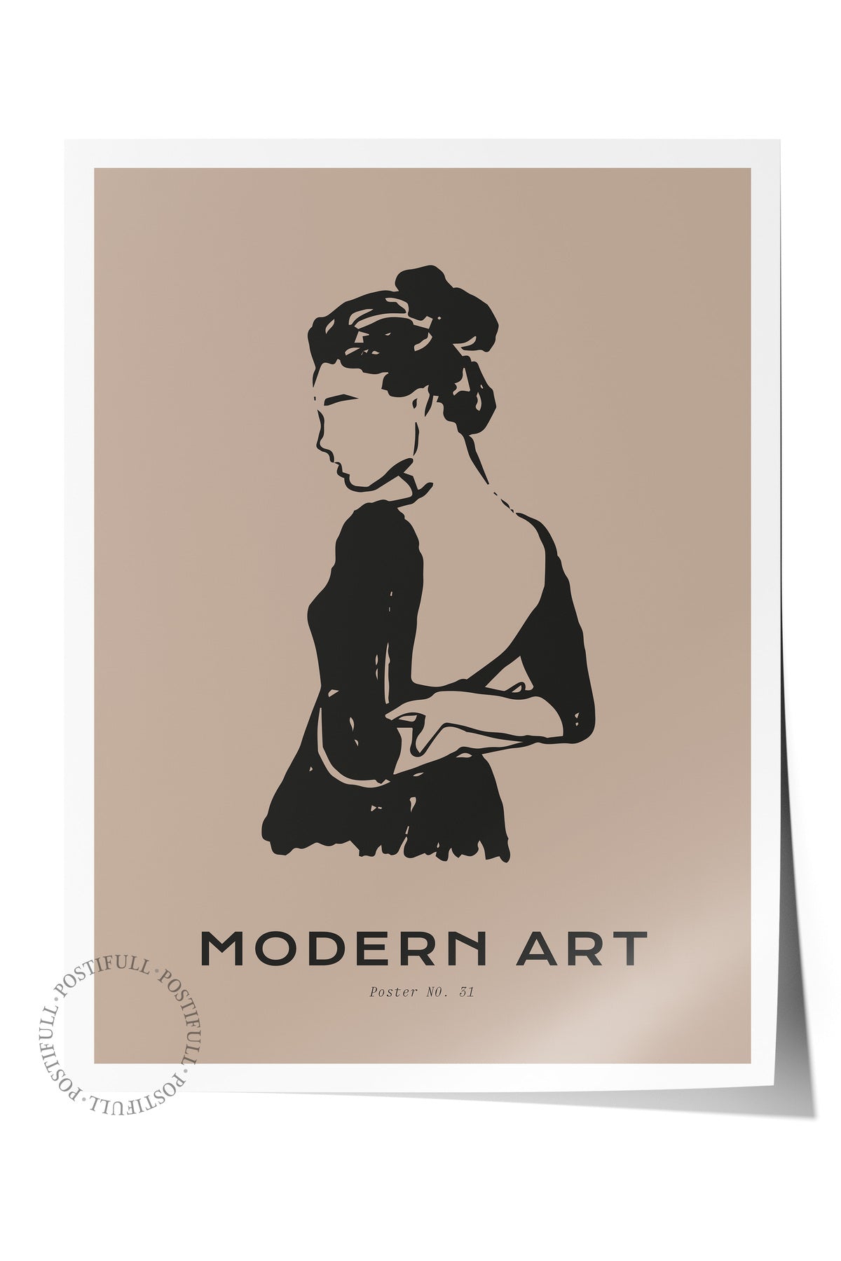 Soft Boho Çerçevesiz Duvar Posteri, İskandinav Temalı Poster - Salon, Mutfak ve Yatak Odası Dekoru