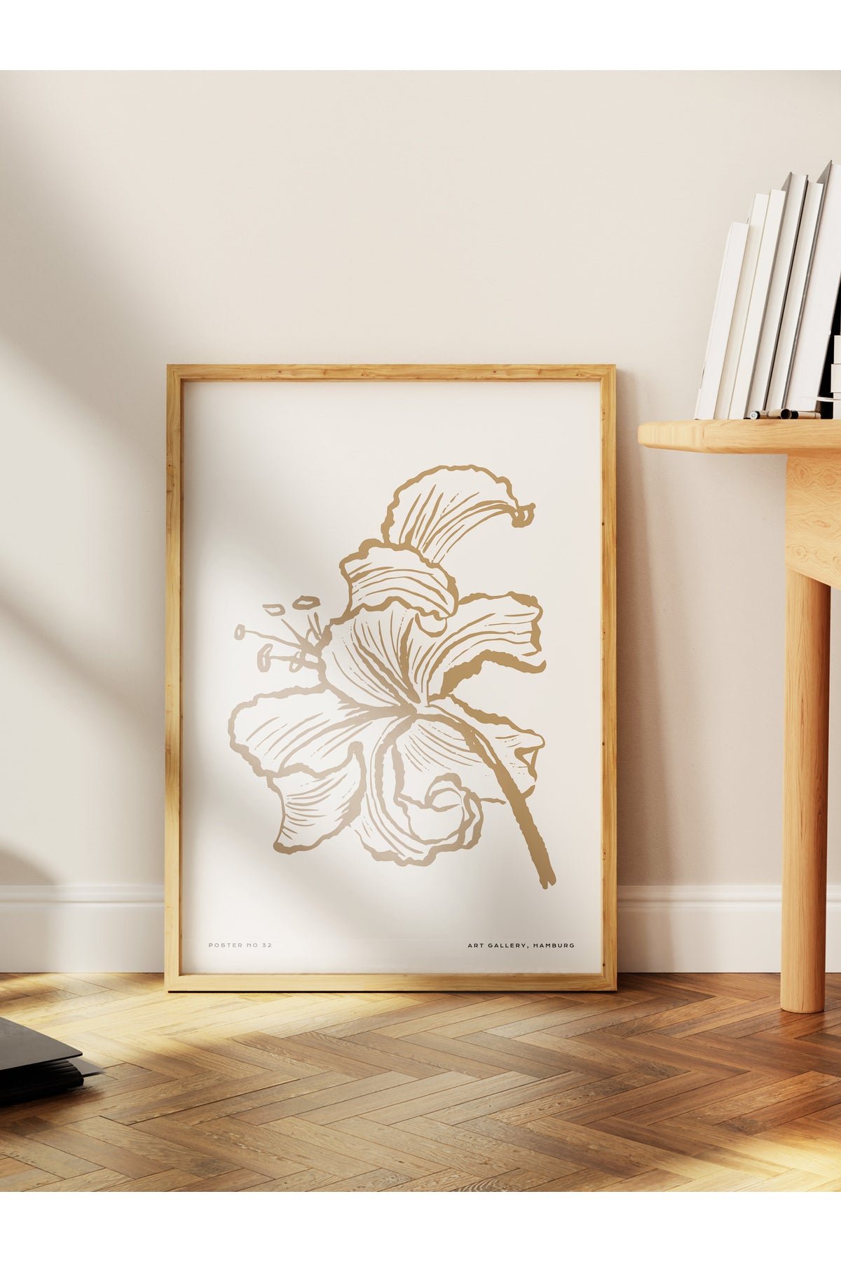 Soft Boho Çerçevesiz Duvar Posteri, İskandinav Temalı Poster - Salon, Mutfak ve Yatak Odası Dekoru