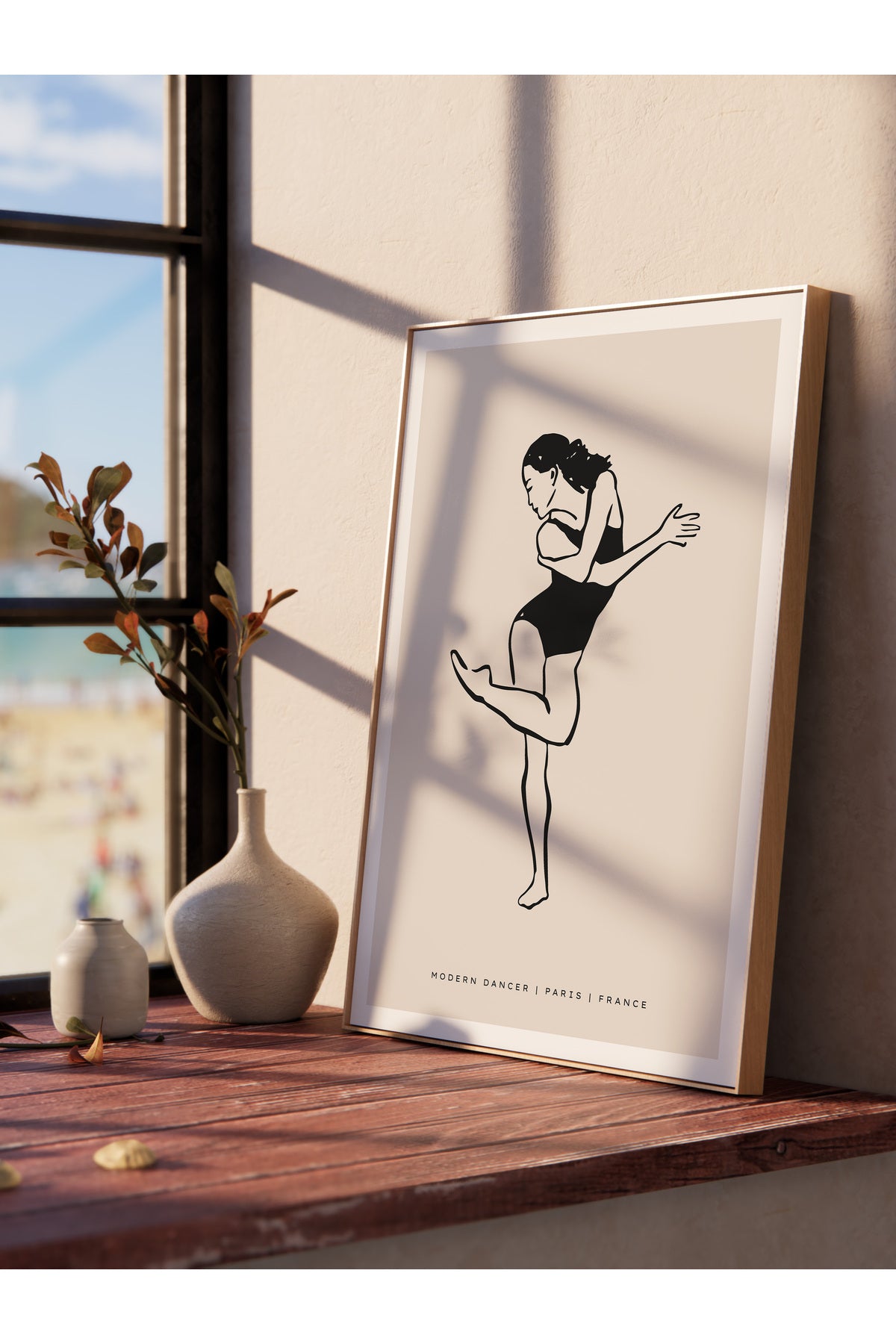 Soft Boho Çerçevesiz Duvar Posteri, İskandinav Temalı Poster - Salon, Mutfak ve Yatak Odası Dekoru