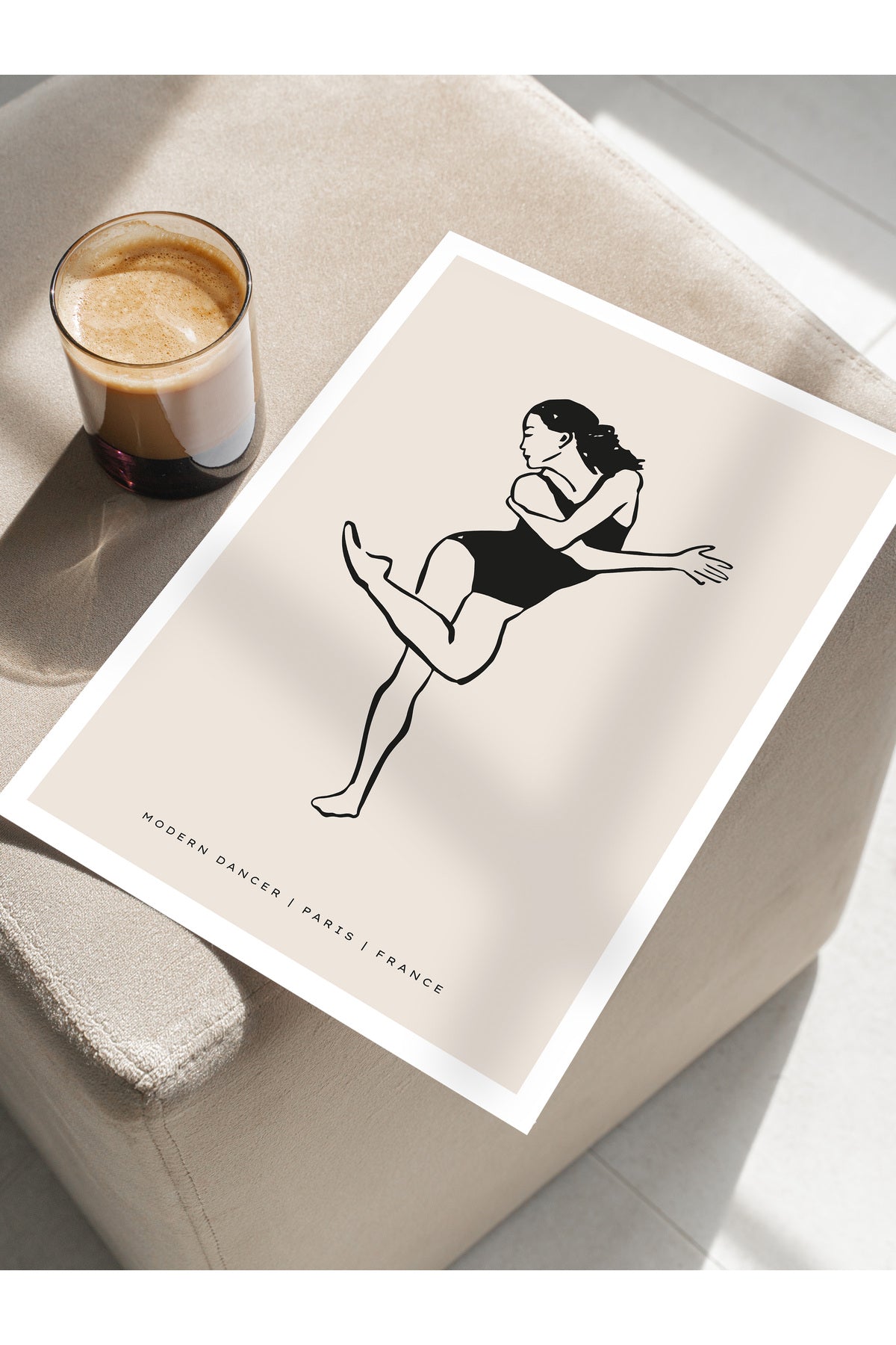 Soft Boho Çerçevesiz Duvar Posteri, İskandinav Temalı Poster - Salon, Mutfak ve Yatak Odası Dekoru
