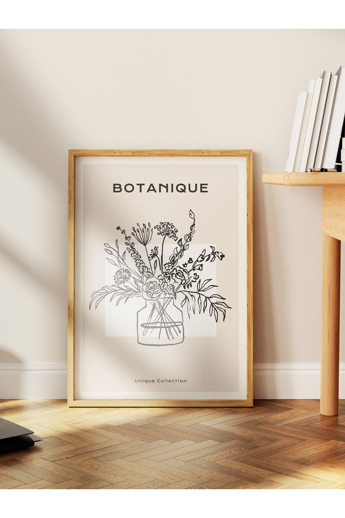 Soft Boho Çerçevesiz Duvar Posteri, İskandinav Temalı Poster - Salon, Mutfak ve Yatak Odası Dekoru