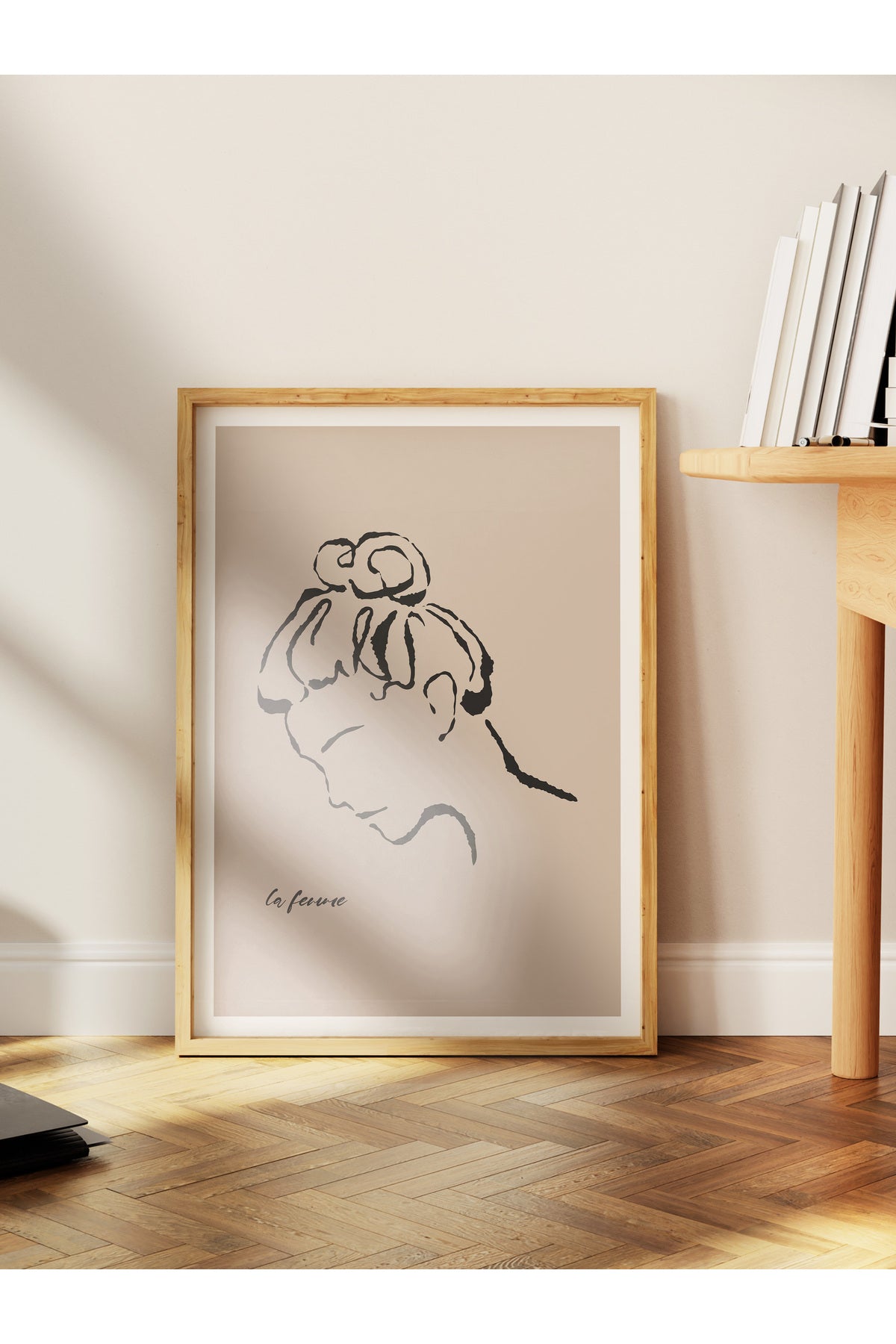 Soft Boho Çerçevesiz Duvar Posteri, İskandinav Temalı Poster - Salon, Mutfak ve Yatak Odası Dekoru
