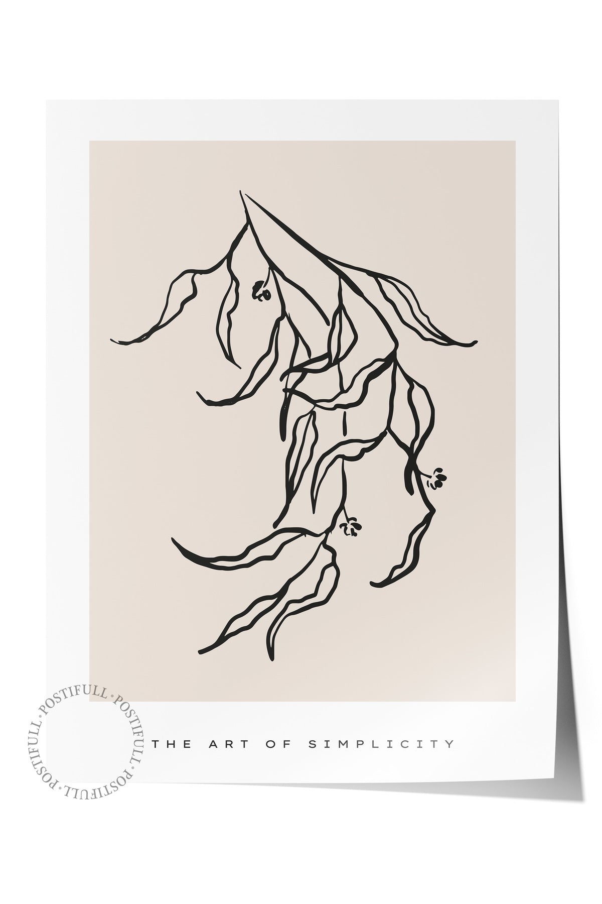 Soft Boho Çerçevesiz Duvar Posteri, İskandinav Temalı Poster - Salon, Mutfak ve Yatak Odası Dekoru