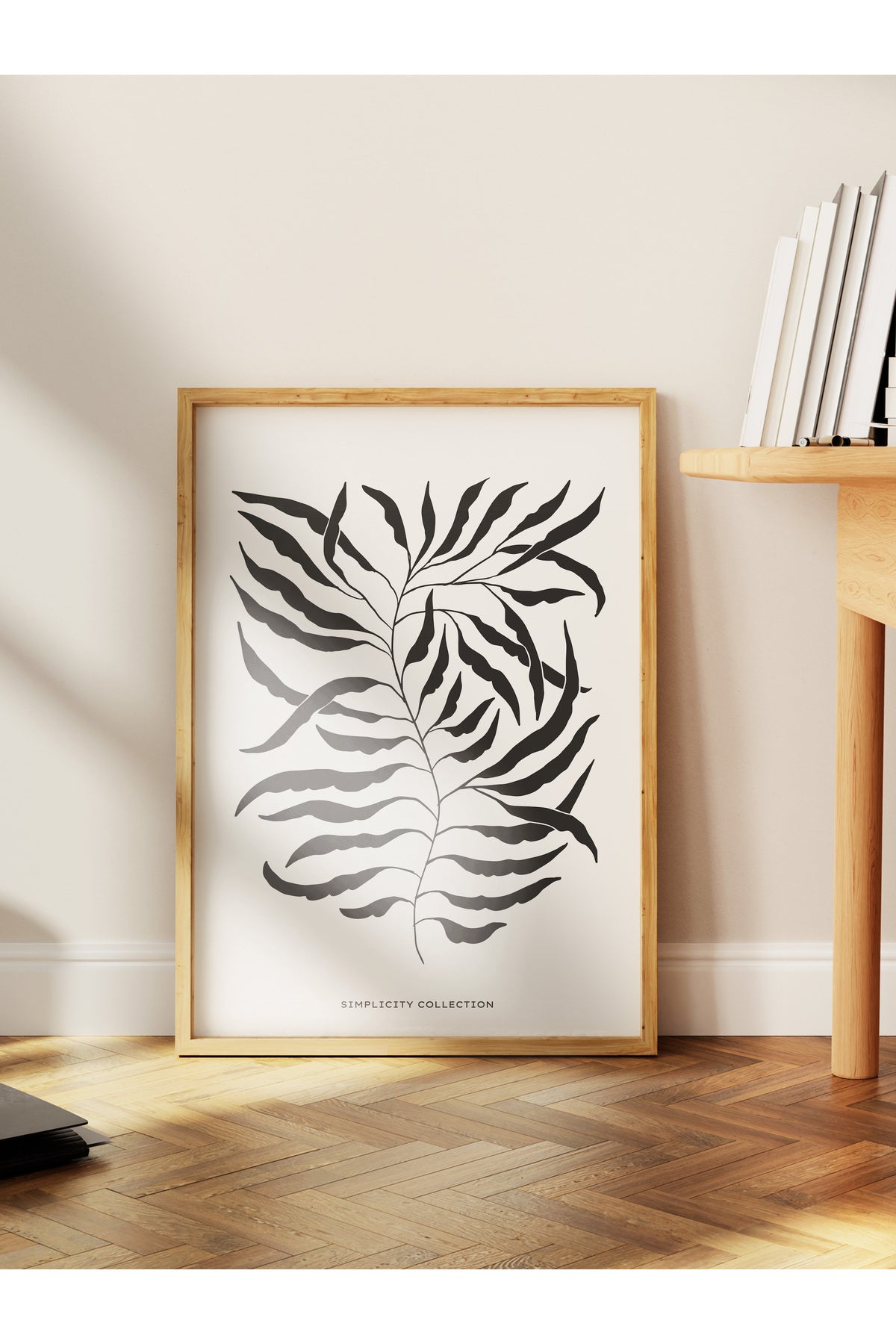Soft Boho Çerçevesiz Duvar Posteri, İskandinav Temalı Poster - Salon, Mutfak ve Yatak Odası Dekoru