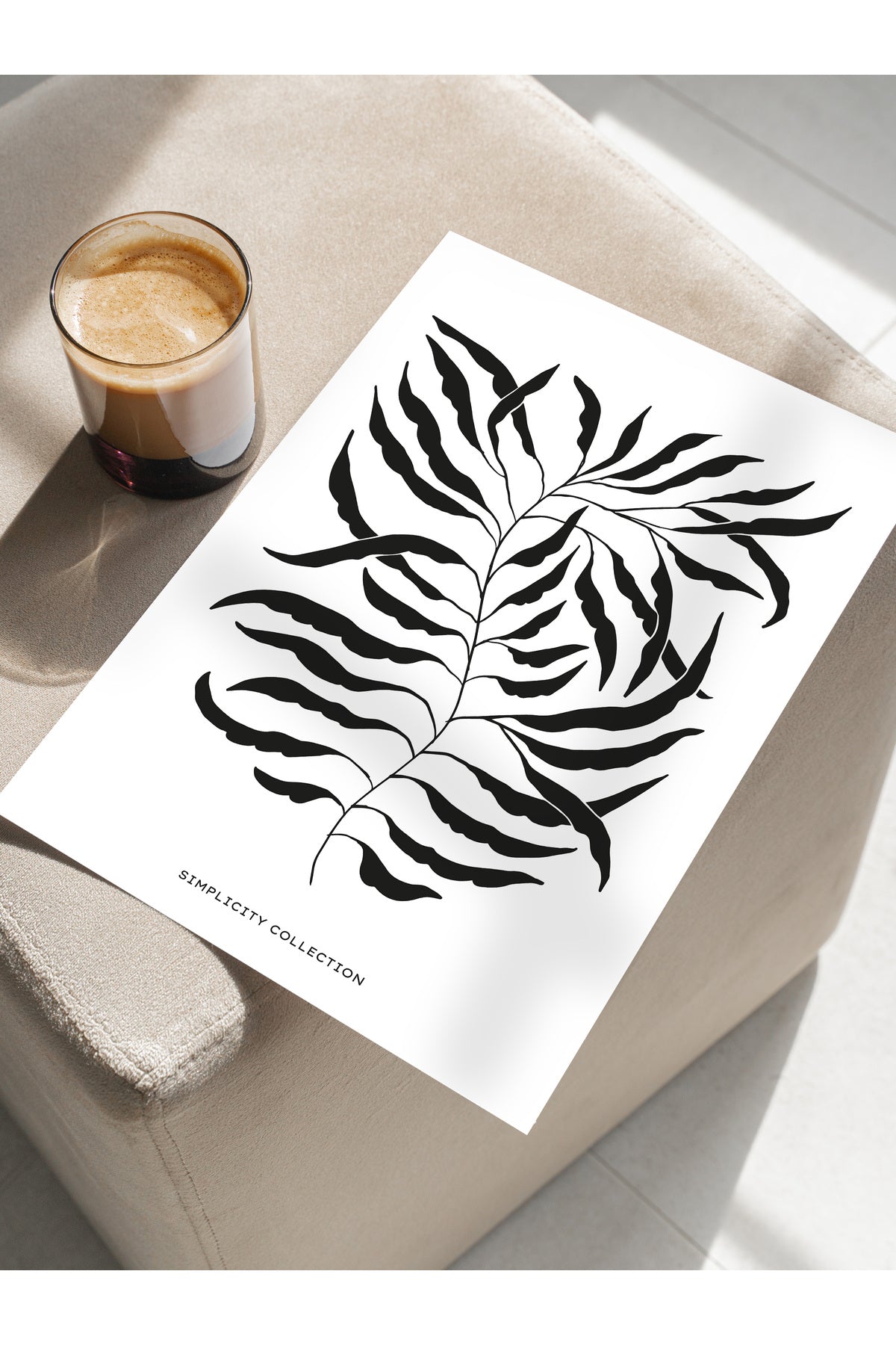 Soft Boho Çerçevesiz Duvar Posteri, İskandinav Temalı Poster - Salon, Mutfak ve Yatak Odası Dekoru
