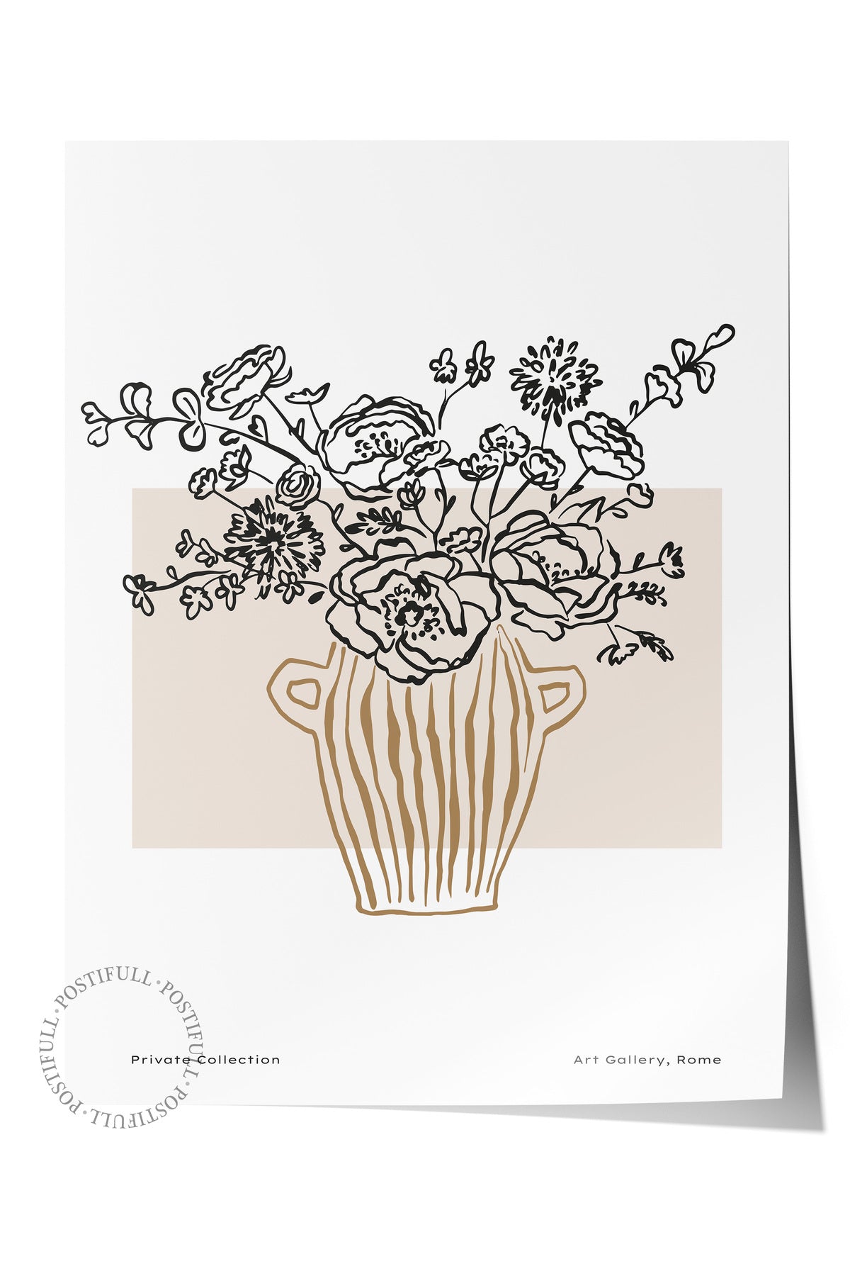 Soft Boho Çerçevesiz Duvar Posteri, İskandinav Temalı Poster - Salon, Mutfak ve Yatak Odası Dekoru