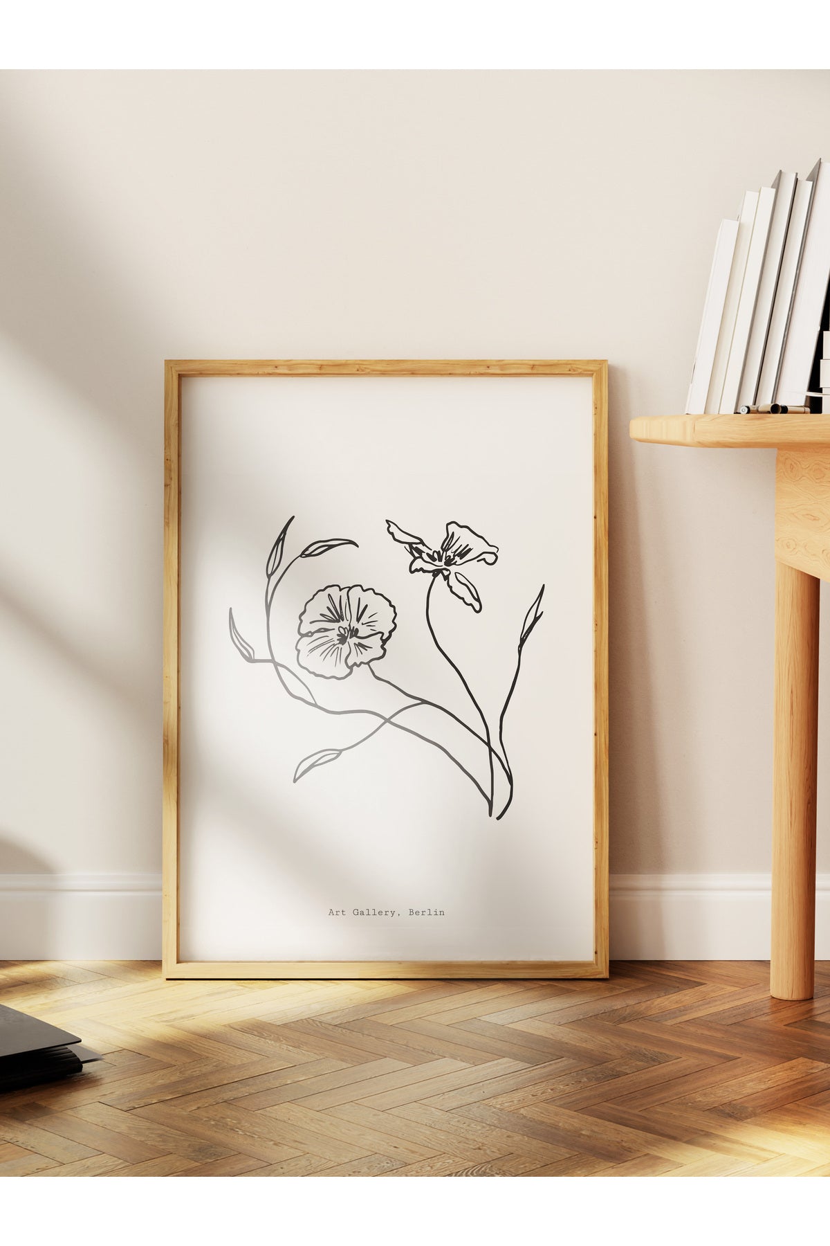 Soft Boho Çerçevesiz Duvar Posteri, İskandinav Temalı Poster - Salon, Mutfak ve Yatak Odası Dekoru