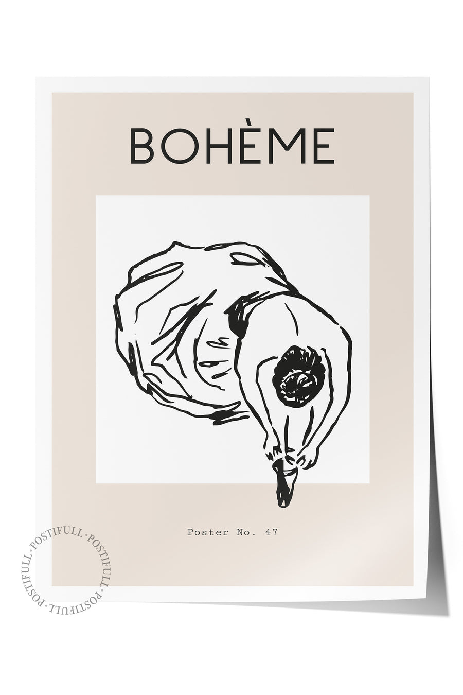 Farklı Tonlarda BOHÈME Bohem & Boho Çerçevesiz Poster