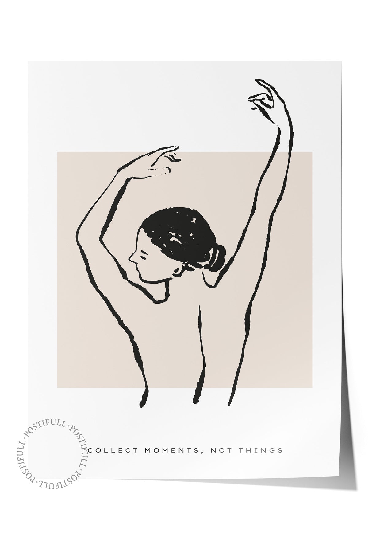 Soft Boho Çerçevesiz Duvar Posteri, İskandinav Temalı Poster - Salon, Mutfak ve Yatak Odası Dekoru