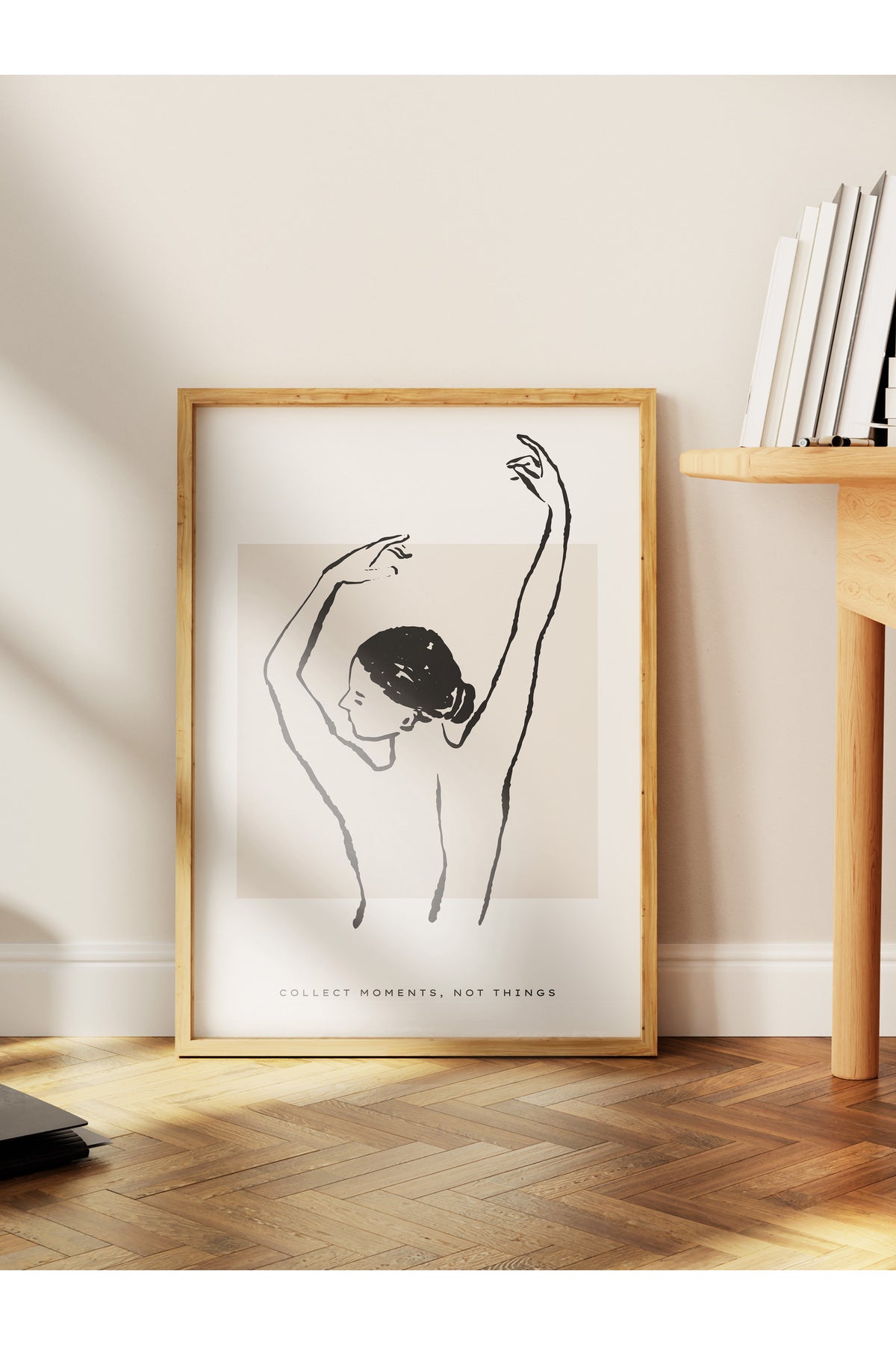 Soft Boho Çerçevesiz Duvar Posteri, İskandinav Temalı Poster - Salon, Mutfak ve Yatak Odası Dekoru