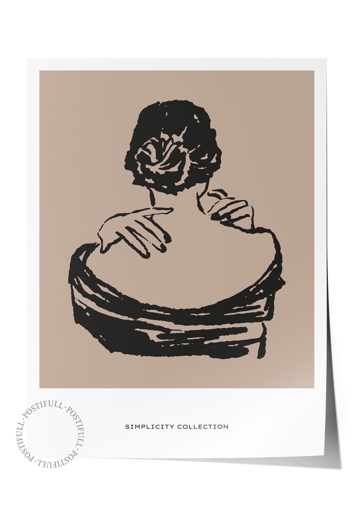 Soft Boho Çerçevesiz Duvar Posteri, İskandinav Temalı Poster - Salon, Mutfak ve Yatak Odası Dekoru