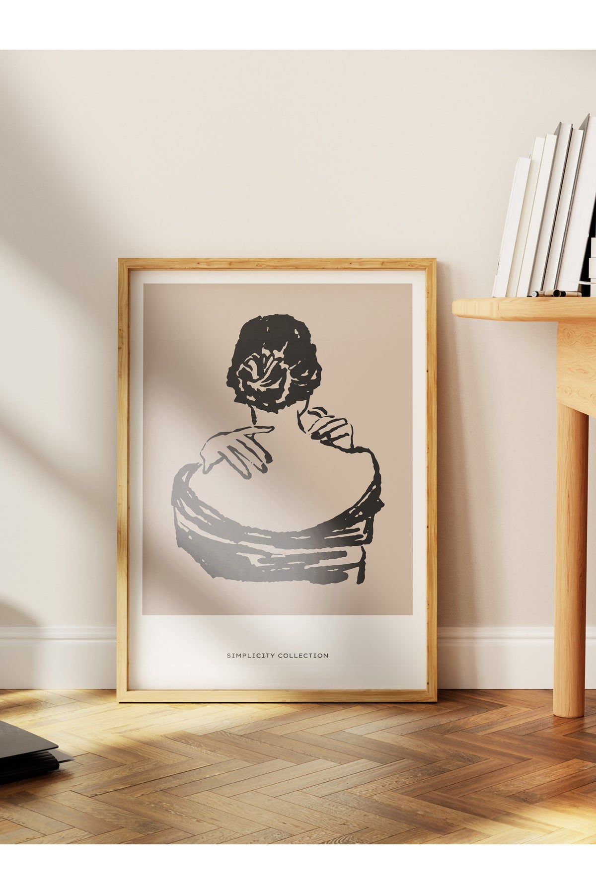 Soft Boho Çerçevesiz Duvar Posteri, İskandinav Temalı Poster - Salon, Mutfak ve Yatak Odası Dekoru