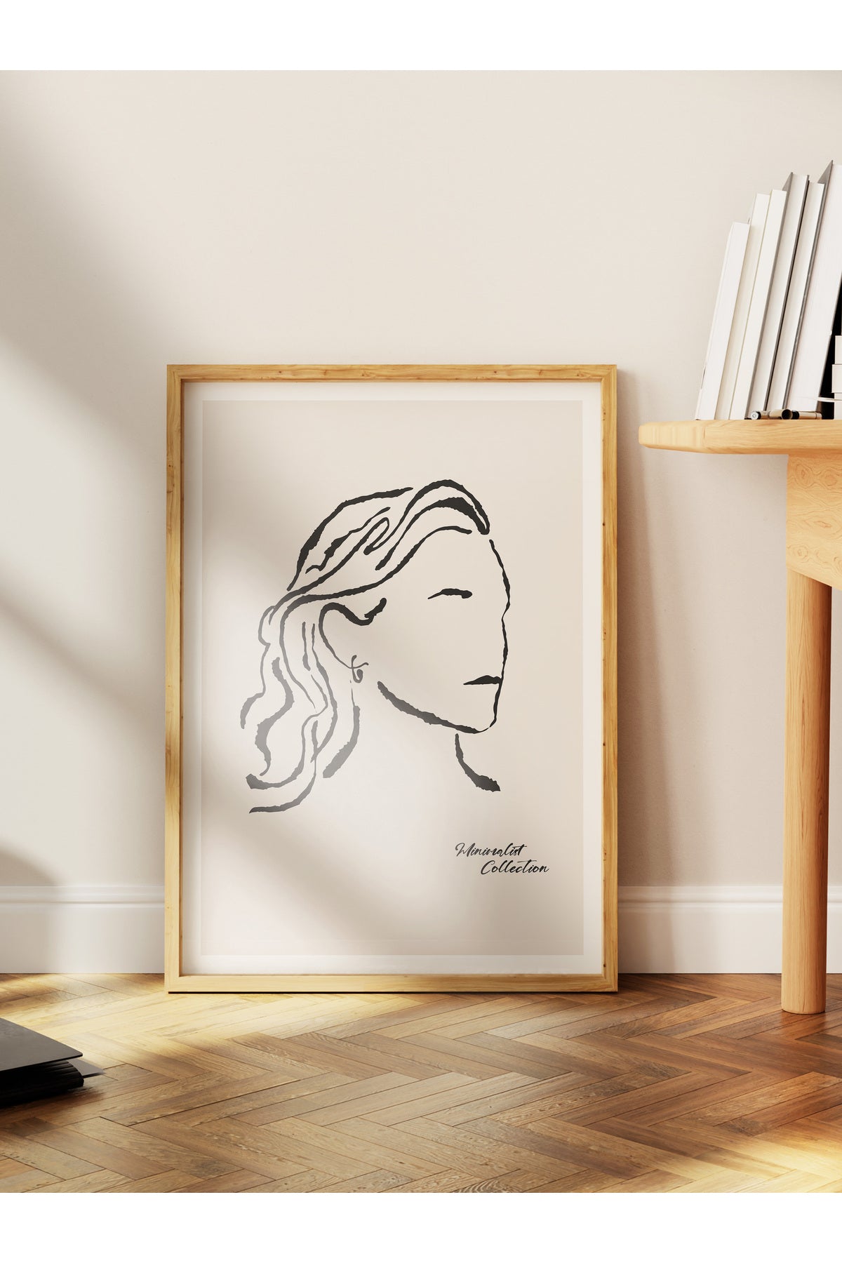 Soft Boho Çerçevesiz Duvar Posteri, İskandinav Temalı Poster - Salon, Mutfak ve Yatak Odası Dekoru