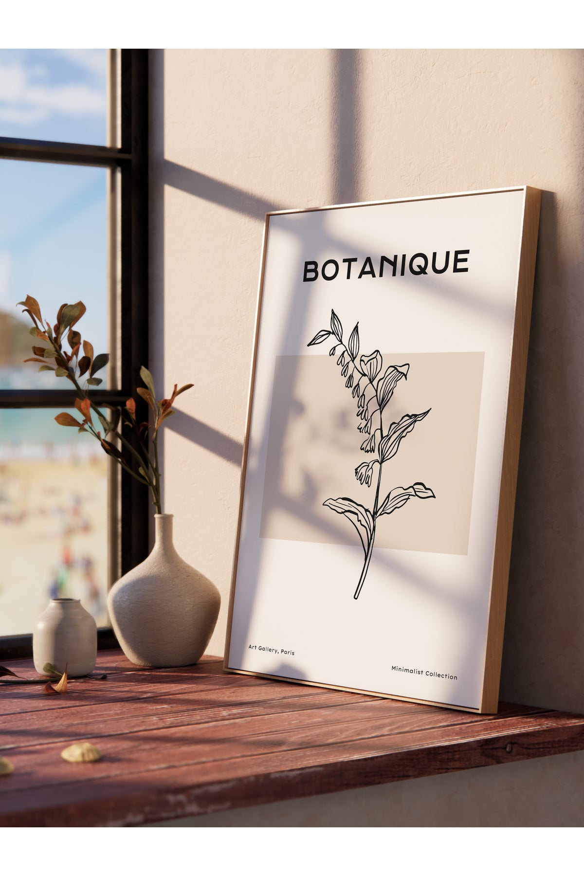 Soft Boho Çerçevesiz Duvar Posteri, İskandinav Temalı Poster - Salon, Mutfak ve Yatak Odası Dekoru
