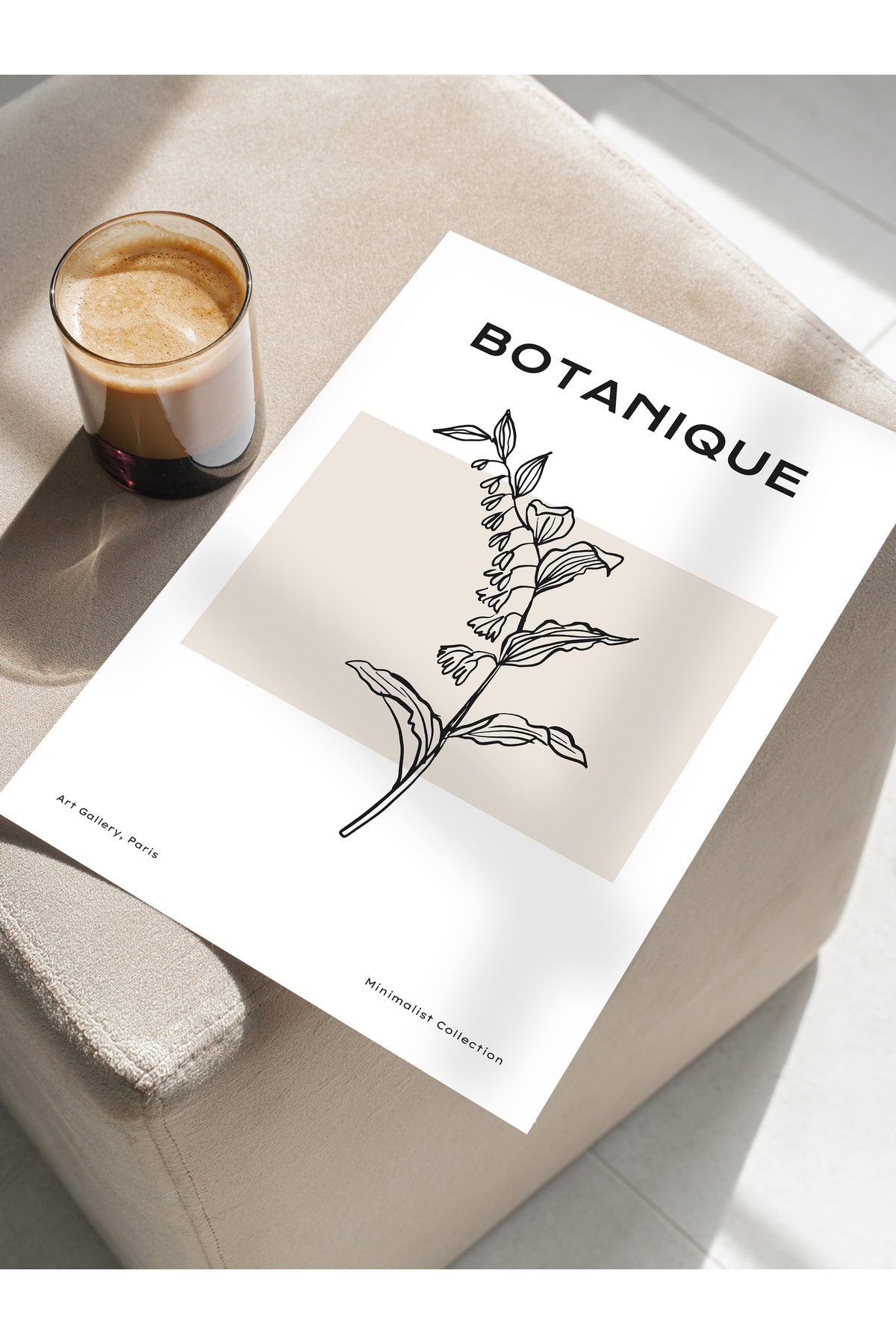 Soft Boho Çerçevesiz Duvar Posteri, İskandinav Temalı Poster - Salon, Mutfak ve Yatak Odası Dekoru