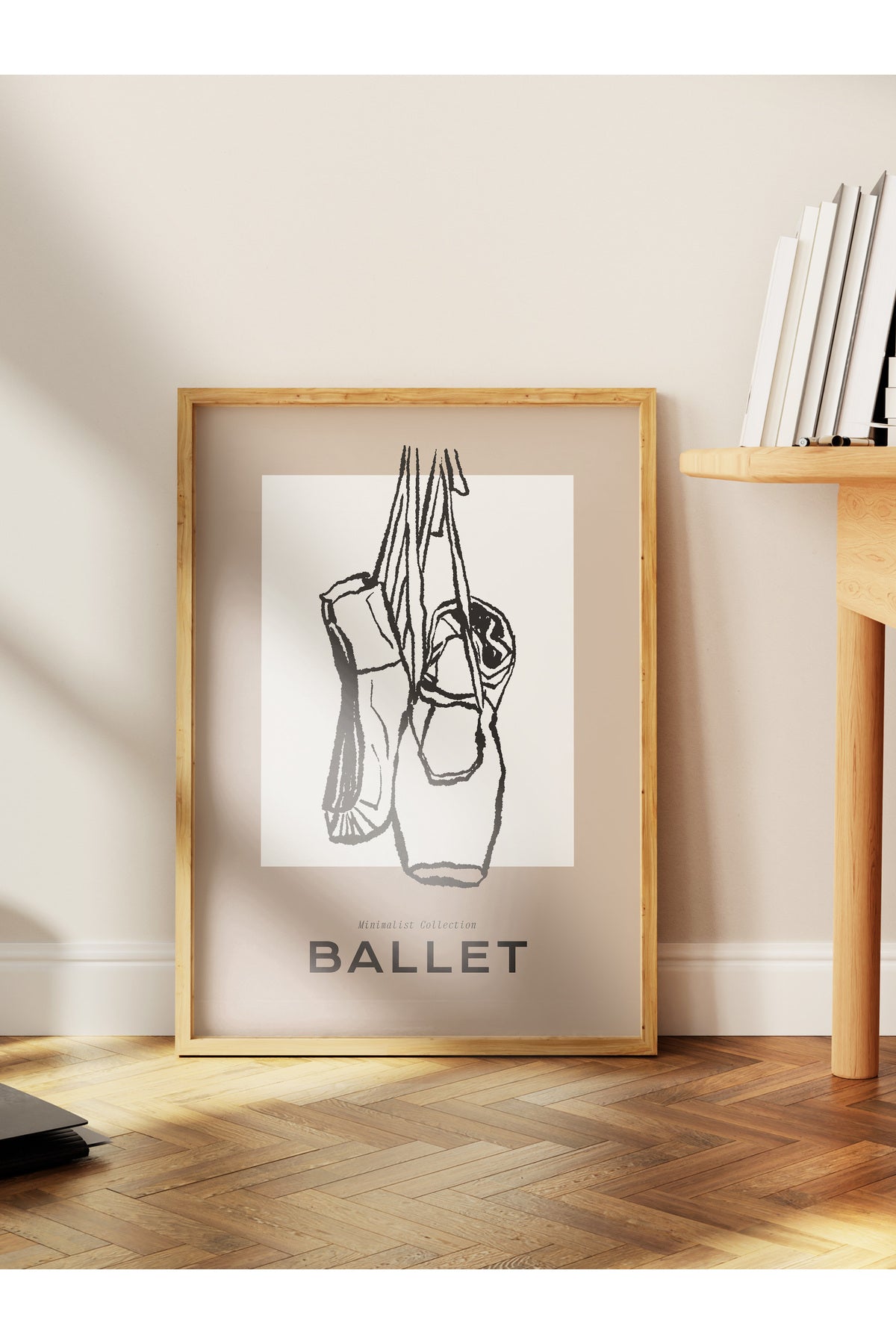 Soft Boho Çerçevesiz Duvar Posteri, İskandinav Temalı Poster - Salon, Mutfak ve Yatak Odası Dekoru