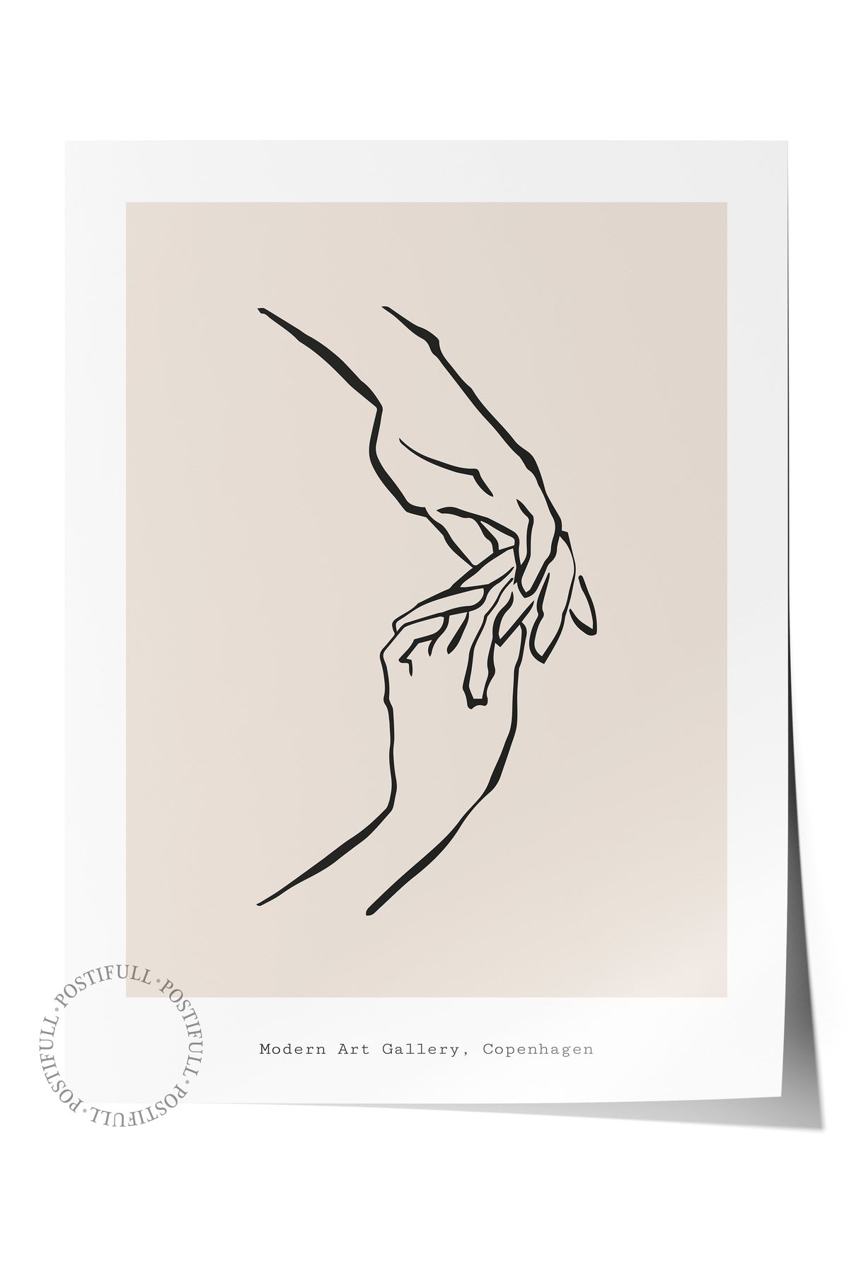 Soft Boho Çerçevesiz Duvar Posteri, İskandinav Temalı Poster - Salon, Mutfak ve Yatak Odası Dekoru