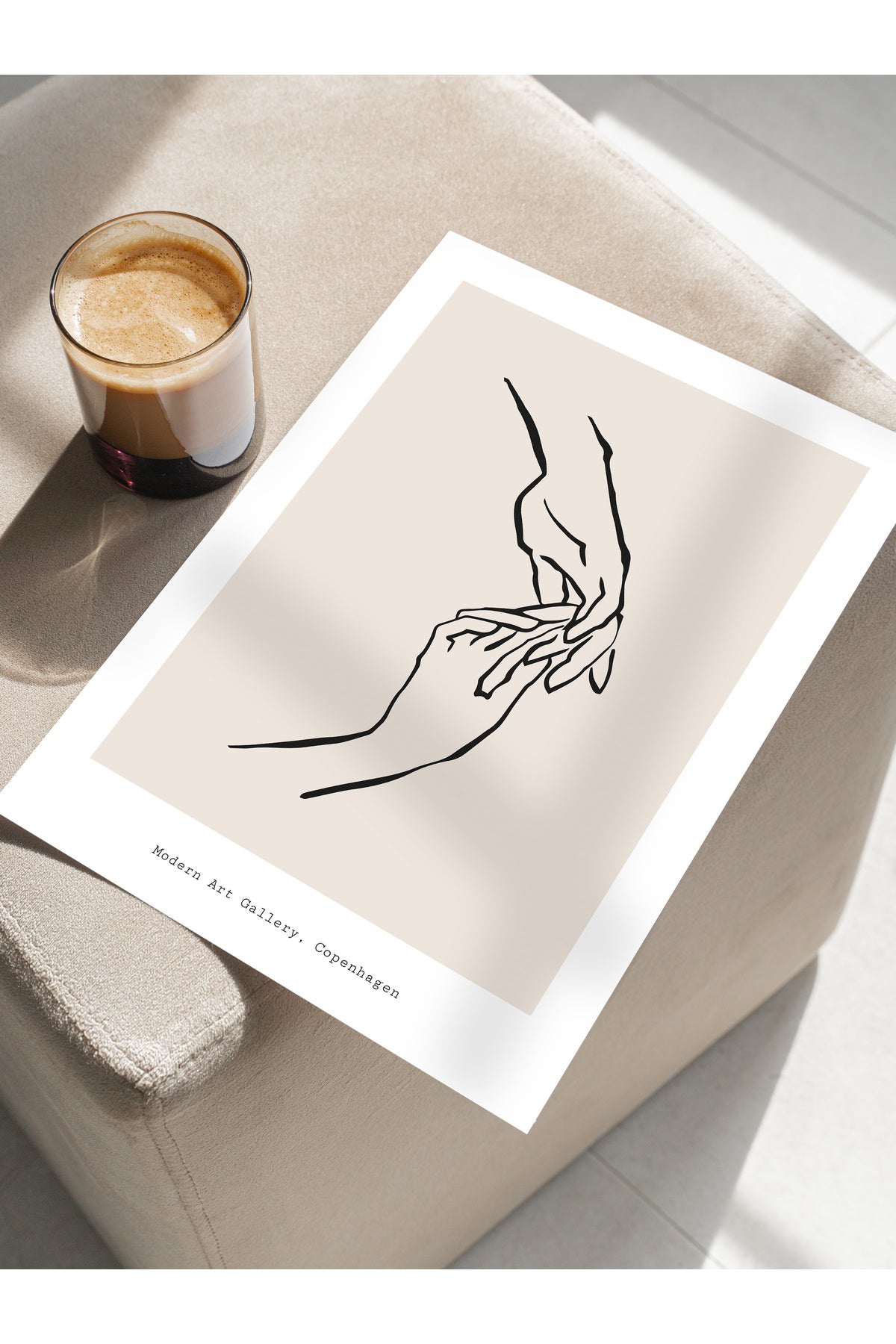 Soft Boho Çerçevesiz Duvar Posteri, İskandinav Temalı Poster - Salon, Mutfak ve Yatak Odası Dekoru