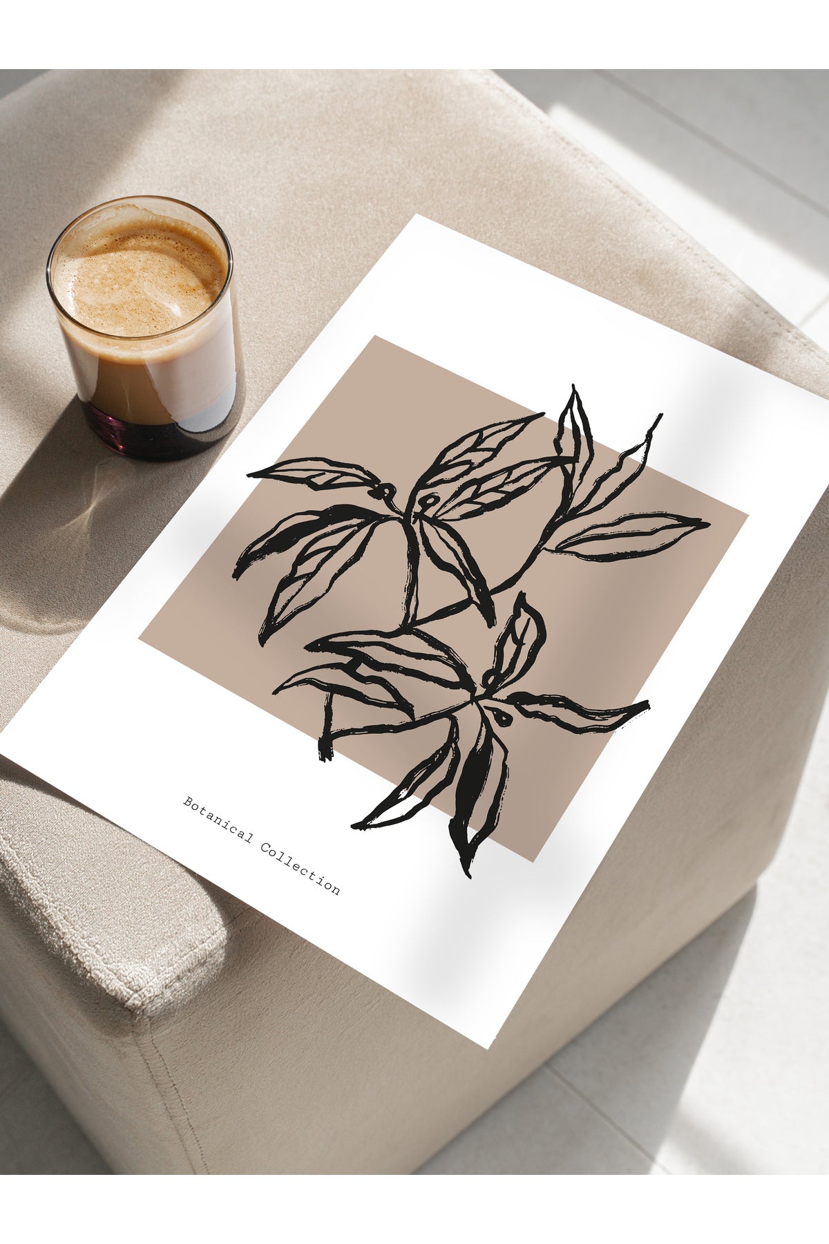 Soft Boho Çerçevesiz Duvar Posteri, İskandinav Temalı Poster - Salon, Mutfak ve Yatak Odası Dekoru