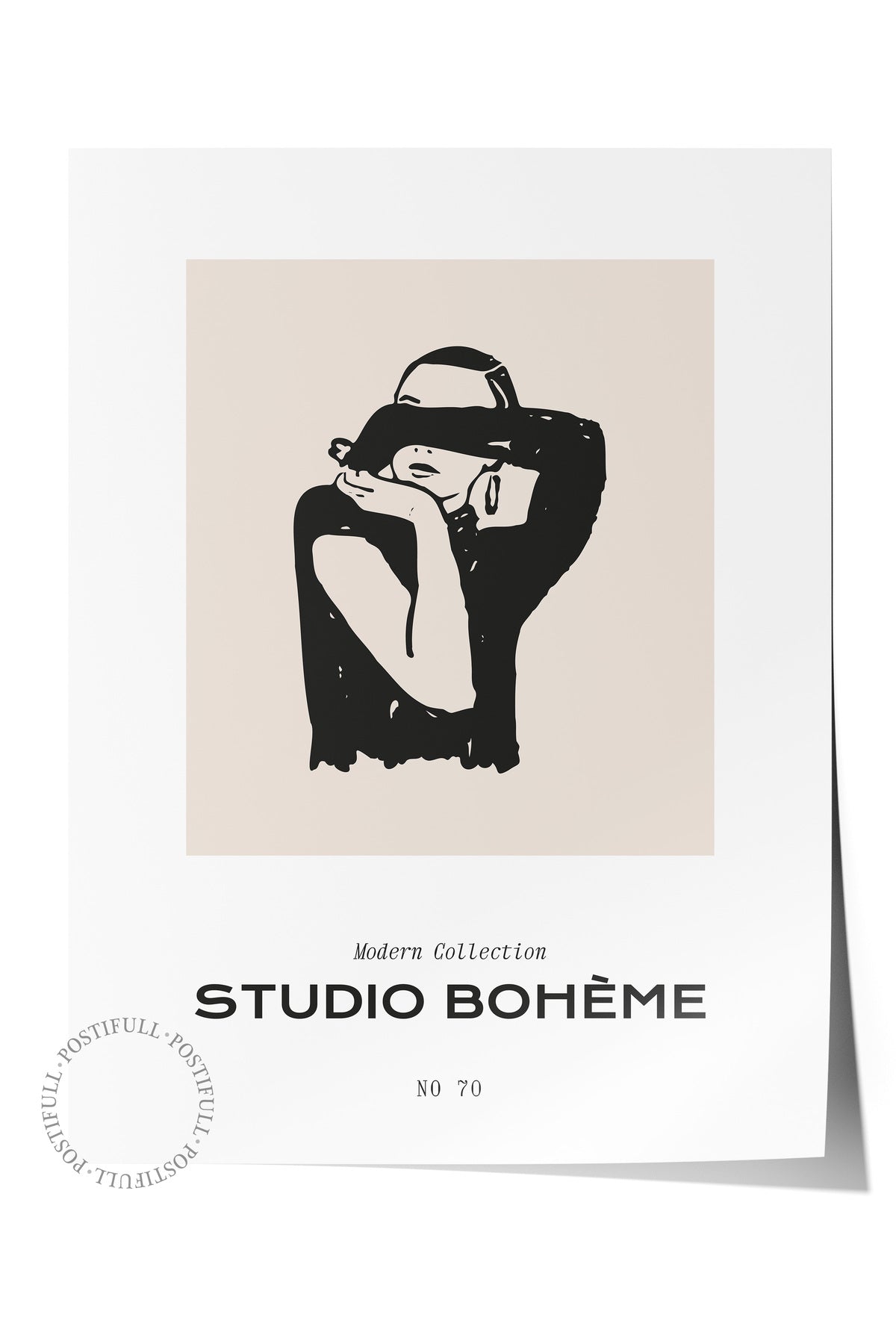 Soft Boho Çerçevesiz Duvar Posteri, İskandinav Temalı Poster - Salon, Mutfak ve Yatak Odası Dekoru
