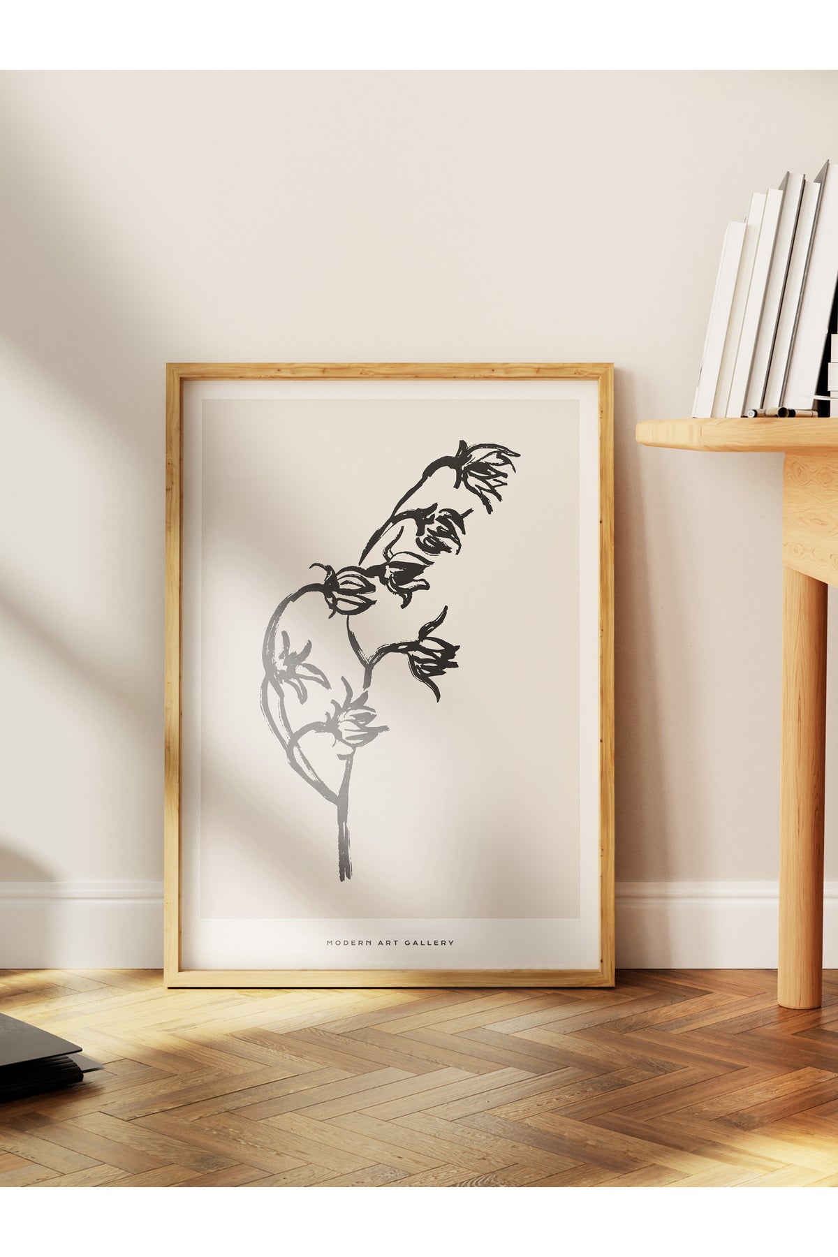 Soft Boho Çerçevesiz Duvar Posteri, İskandinav Temalı Poster - Salon, Mutfak ve Yatak Odası Dekoru