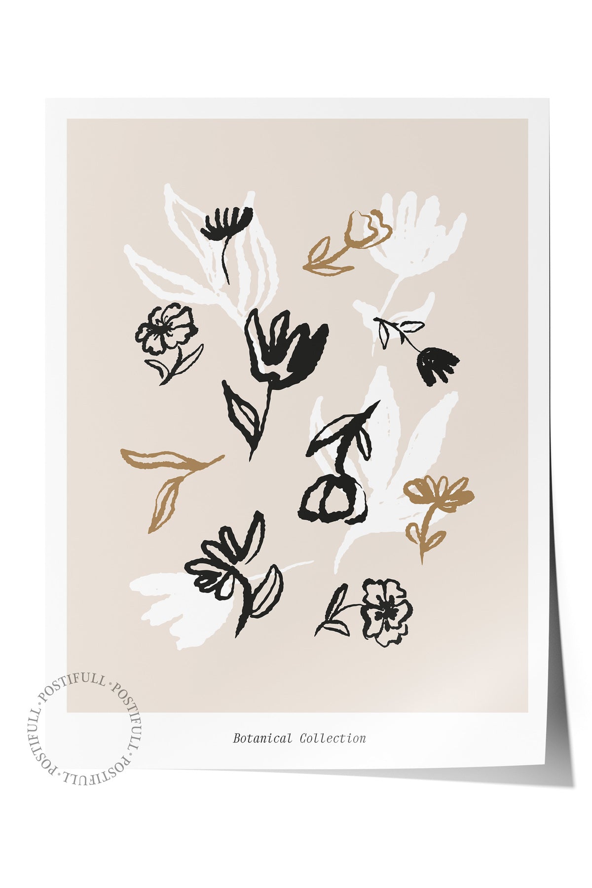 Soft Boho Çerçevesiz Duvar Posteri, İskandinav Temalı Poster - Salon, Mutfak ve Yatak Odası Dekoru