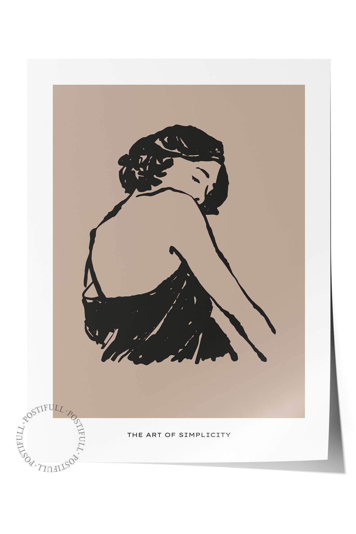 Soft Boho Çerçevesiz Duvar Posteri, İskandinav Temalı Poster - Salon, Mutfak ve Yatak Odası Dekoru