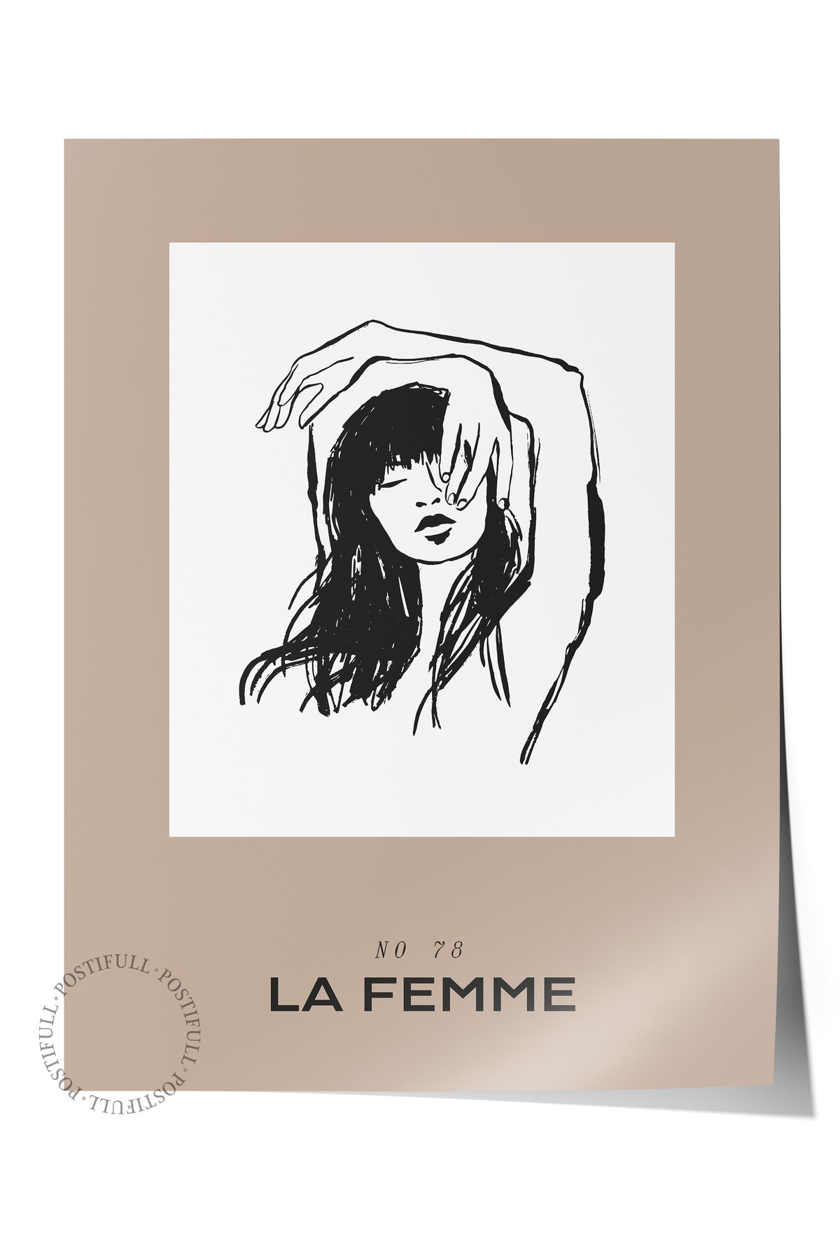 Soft Boho Çerçevesiz Duvar Posteri, İskandinav Temalı Poster - Salon, Mutfak ve Yatak Odası Dekoru