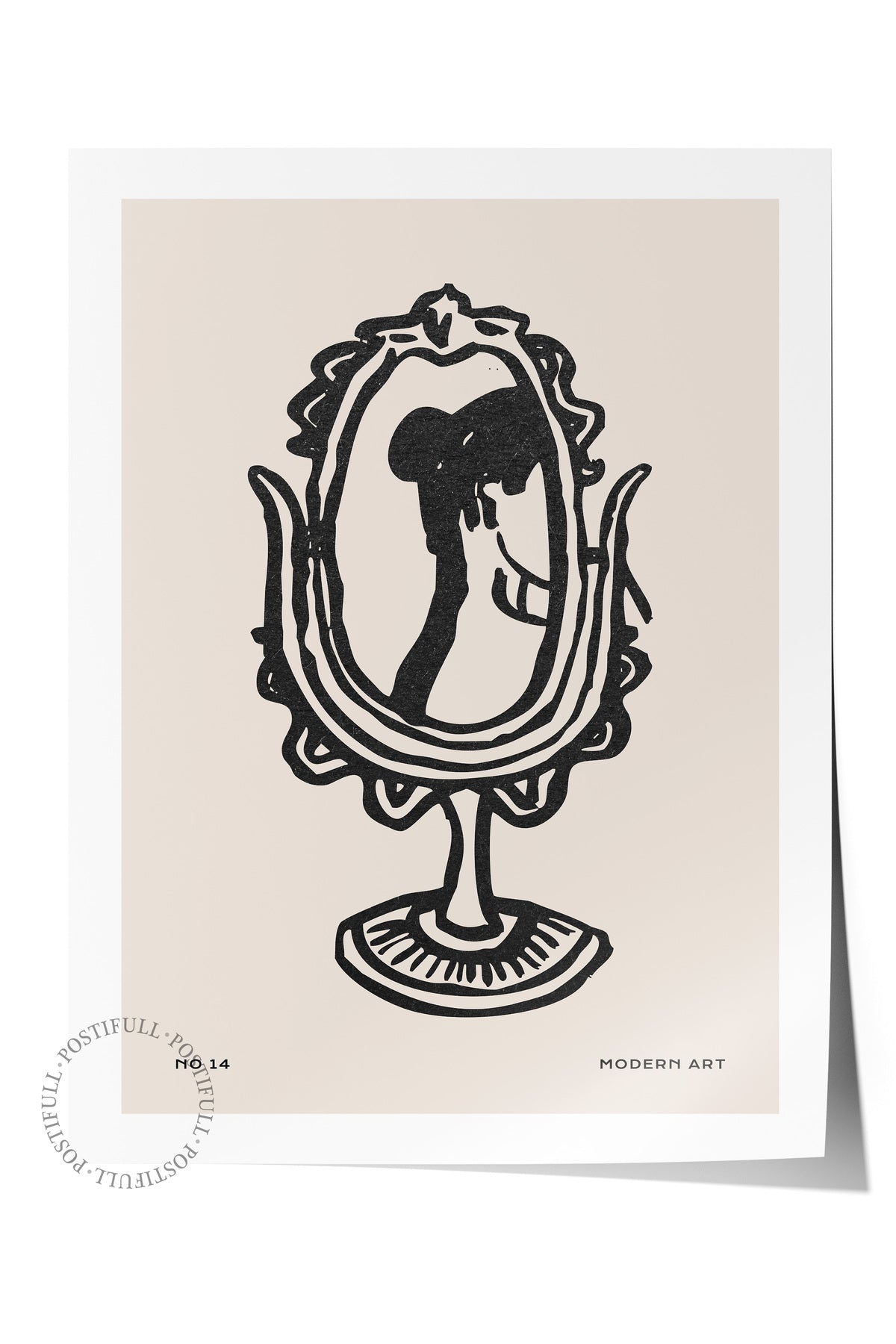 Soft Boho Çerçevesiz Duvar Posteri, İskandinav Temalı Poster - Salon, Mutfak ve Yatak Odası Dekoru