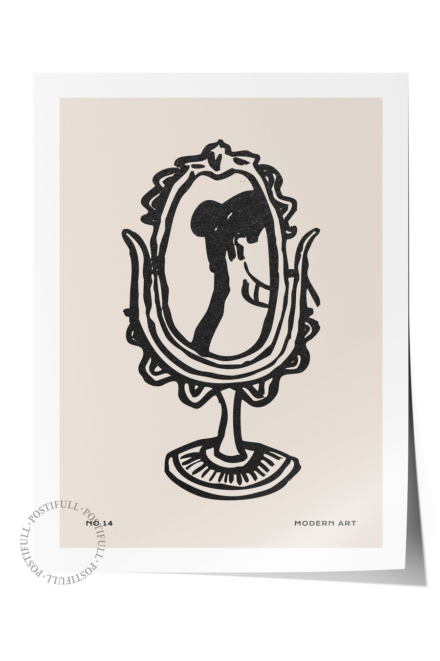 Kadın Figürü Yansıması Bohem & Boho Çerçevesiz Poster