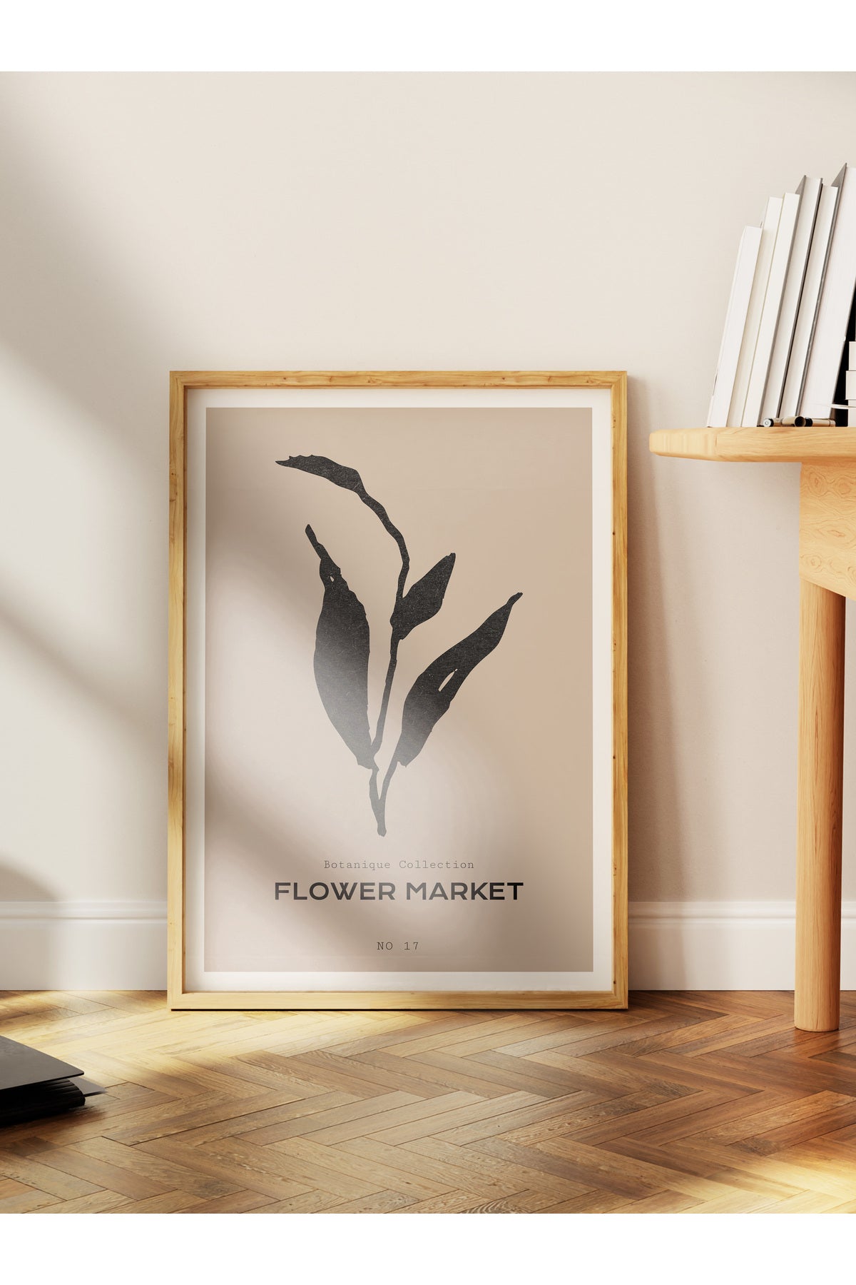 Soft Boho Çerçevesiz Duvar Posteri, İskandinav Temalı Poster - Salon, Mutfak ve Yatak Odası Dekoru