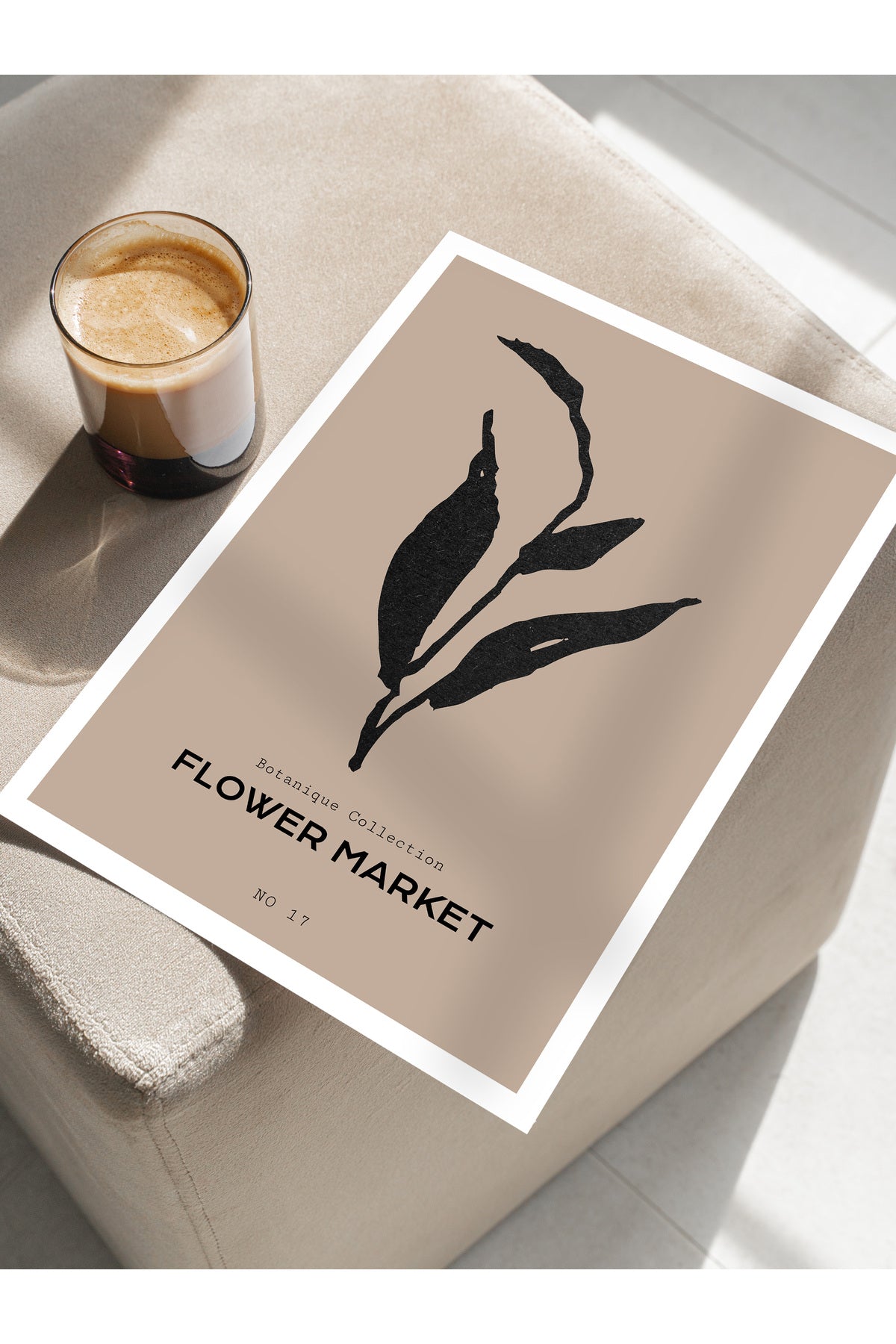 Soft Boho Çerçevesiz Duvar Posteri, İskandinav Temalı Poster - Salon, Mutfak ve Yatak Odası Dekoru