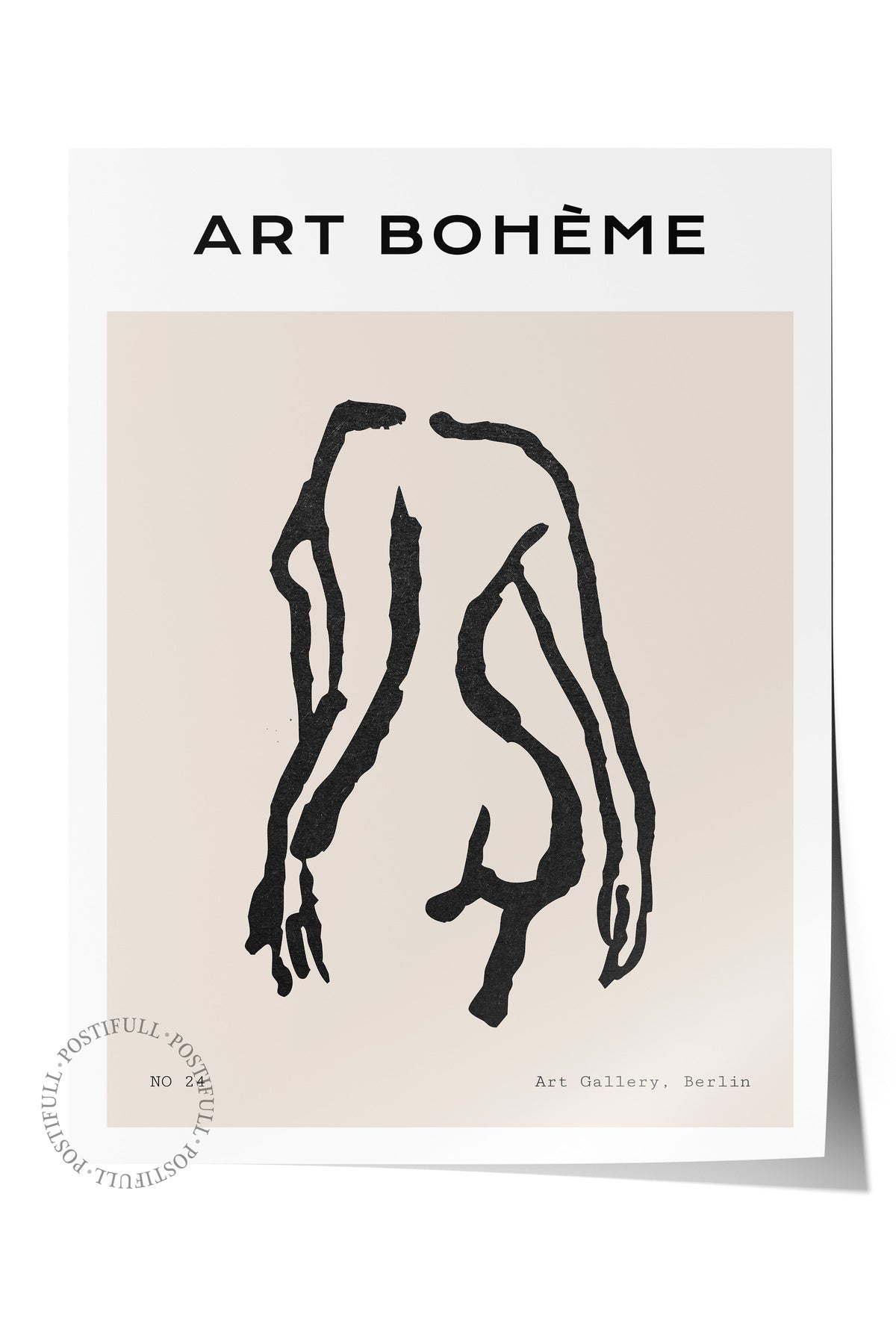 Soft Boho Çerçevesiz Duvar Posteri, İskandinav Temalı Poster - Salon, Mutfak ve Yatak Odası Dekoru