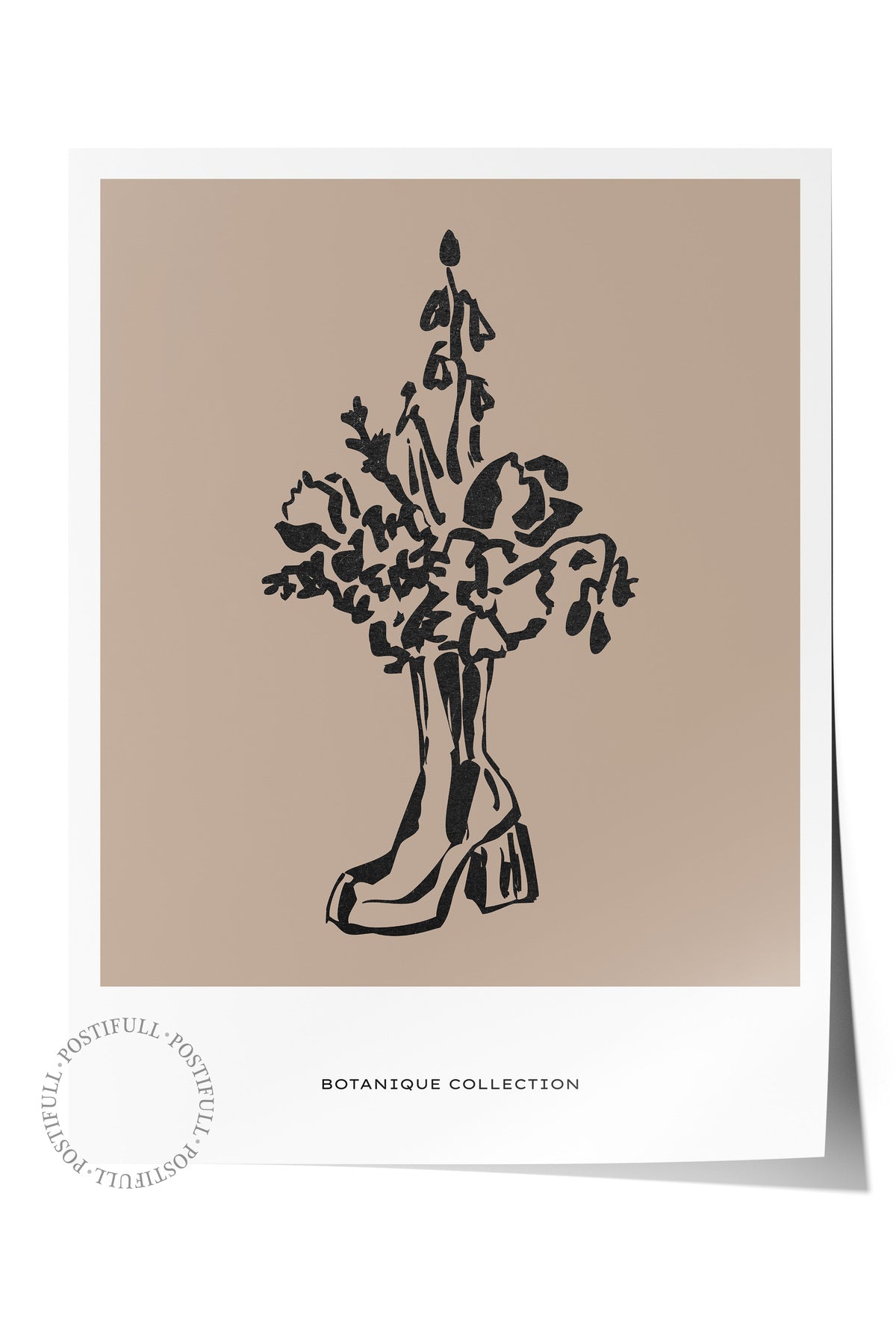 Soft Boho Çerçevesiz Duvar Posteri, İskandinav Temalı Poster - Salon, Mutfak ve Yatak Odası Dekoru