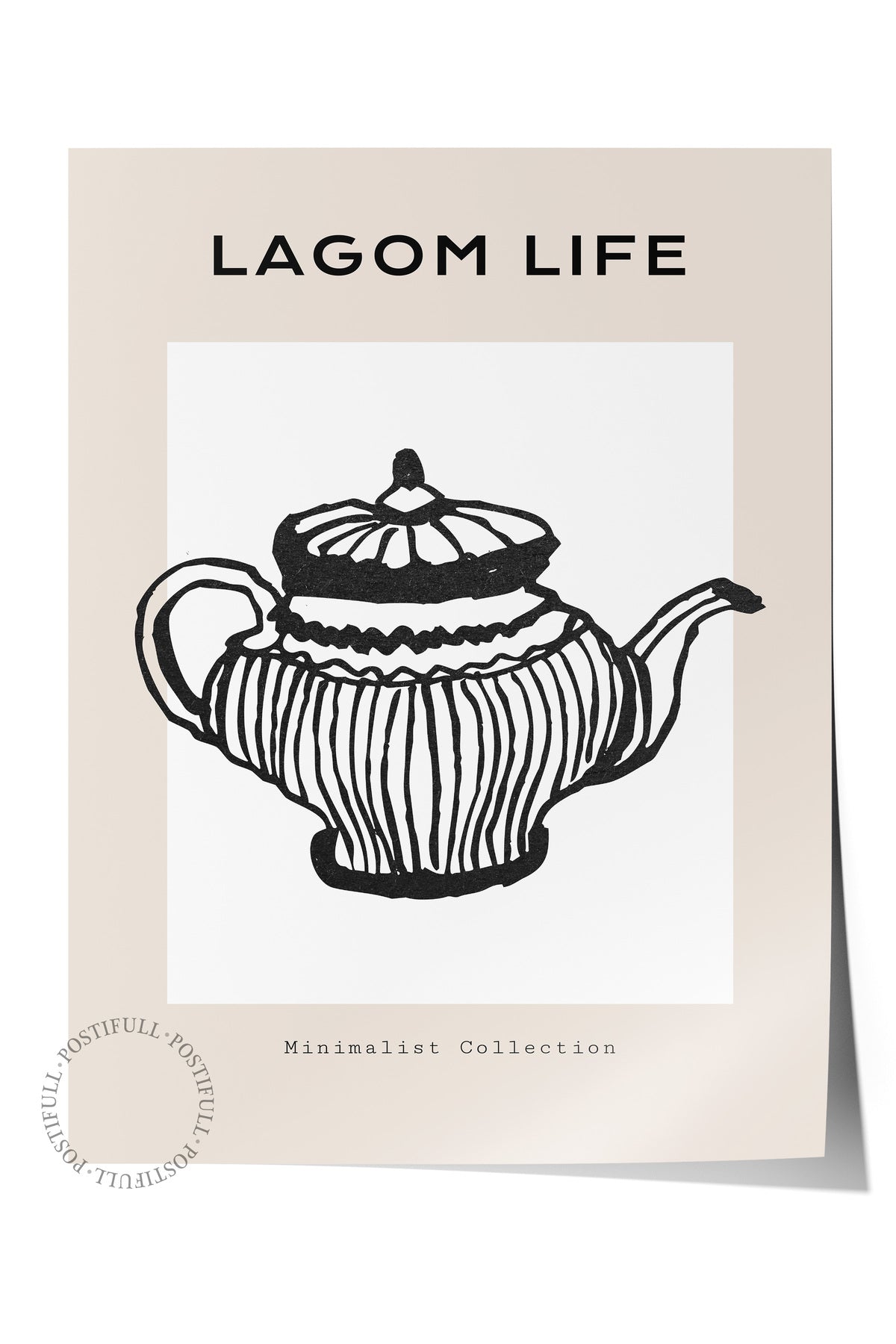 Soft Boho Çerçevesiz Duvar Posteri, İskandinav Temalı Poster - Salon, Mutfak ve Yatak Odası Dekoru