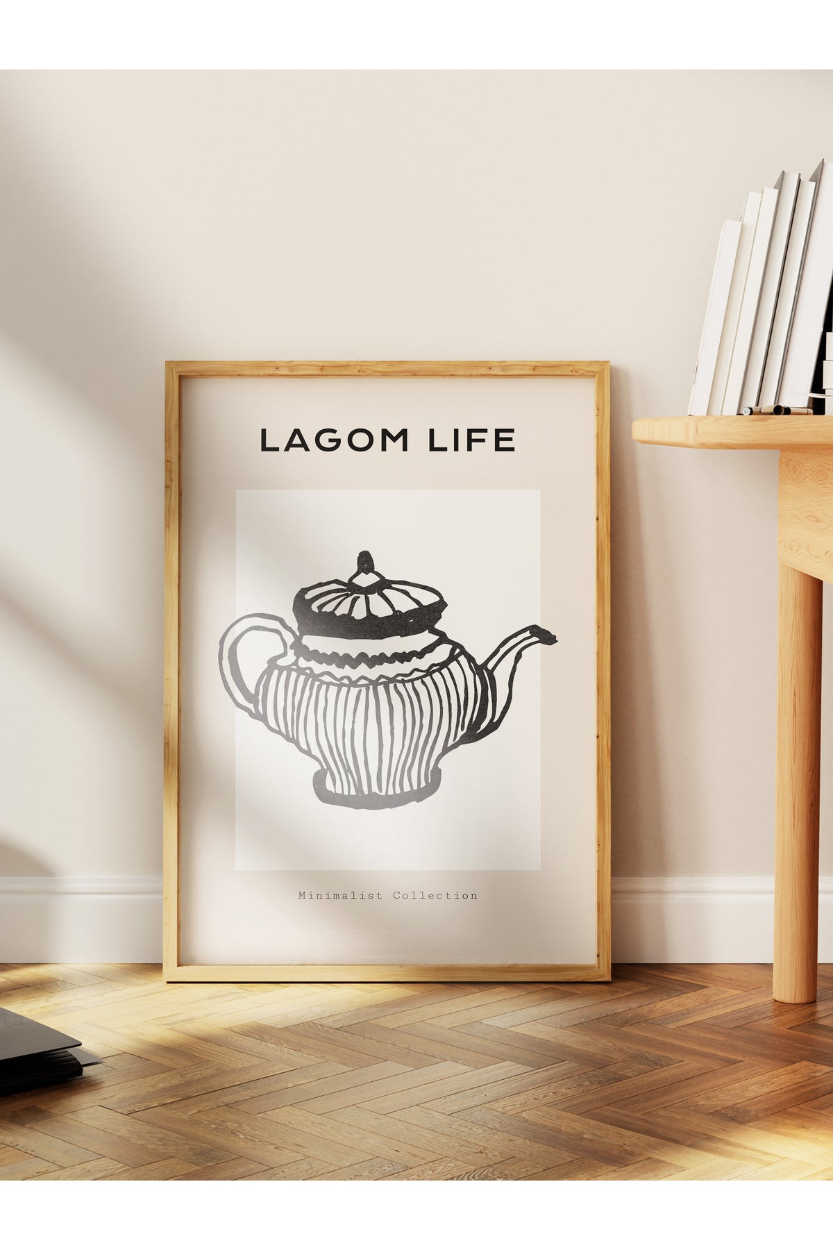 Soft Boho Çerçevesiz Duvar Posteri, İskandinav Temalı Poster - Salon, Mutfak ve Yatak Odası Dekoru